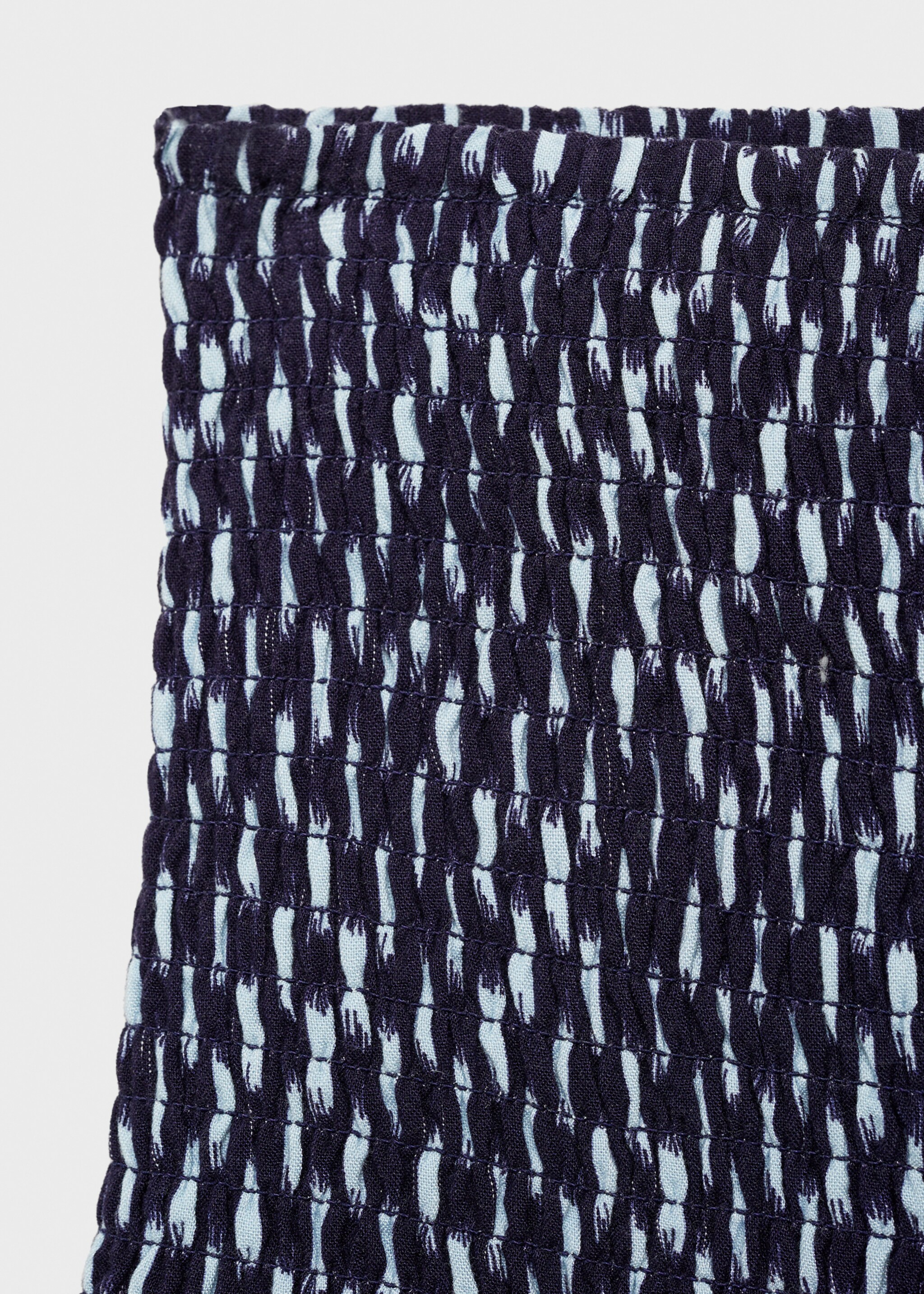 Φούστα σούρες βολάν - Λεπτομέρεια του προϊόντος 0, Σκούρο Μπλε Μαρέν. Ref: 77057677-00.