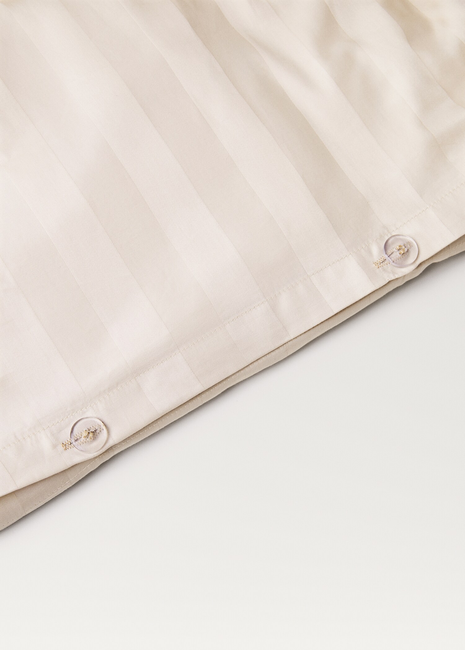 Jacquard cotton satin striped duvet cover for 90 cm bed - Details of the article 2