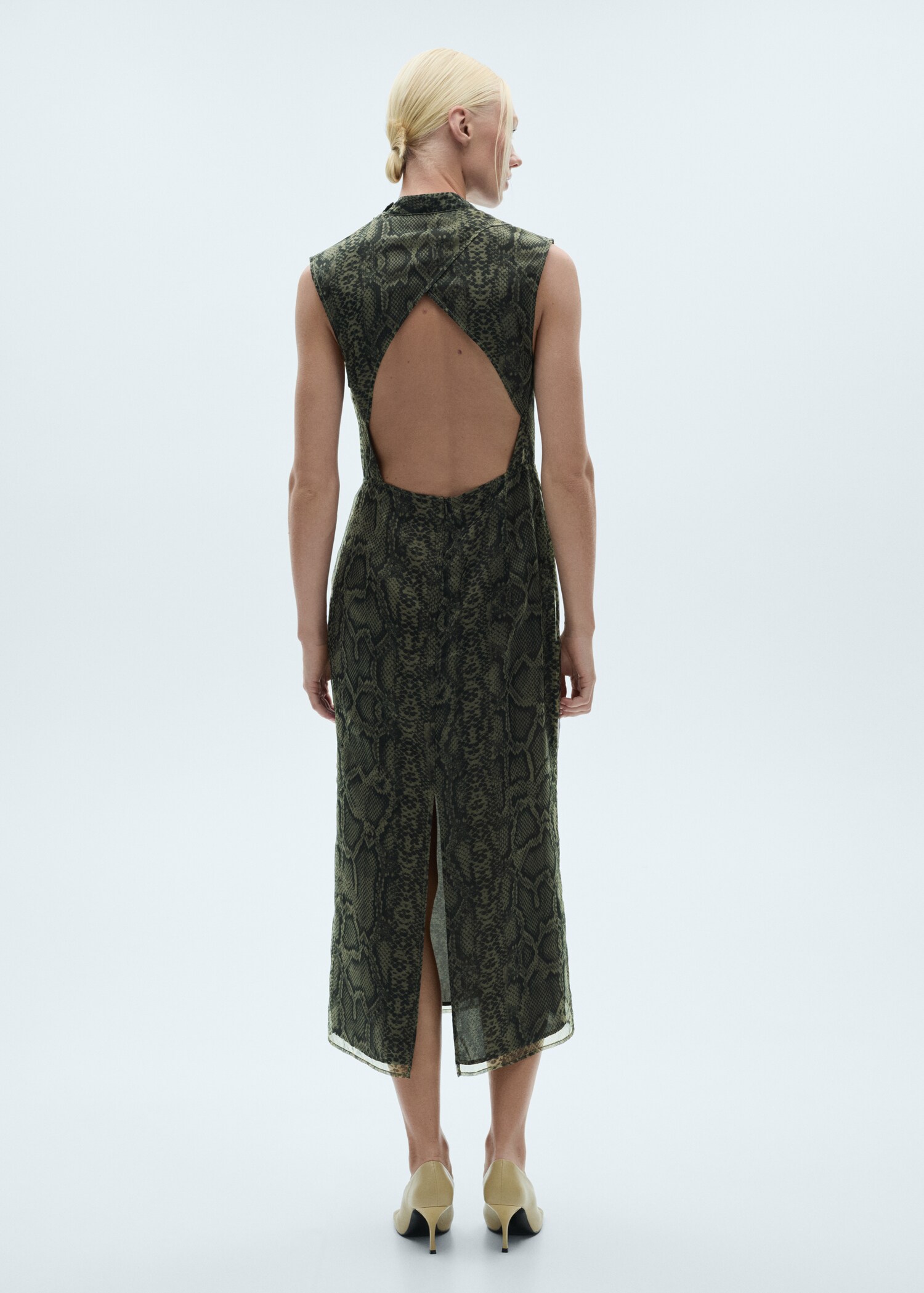 Rückenfreies Organza-Kleid - Rückseite des Artikels