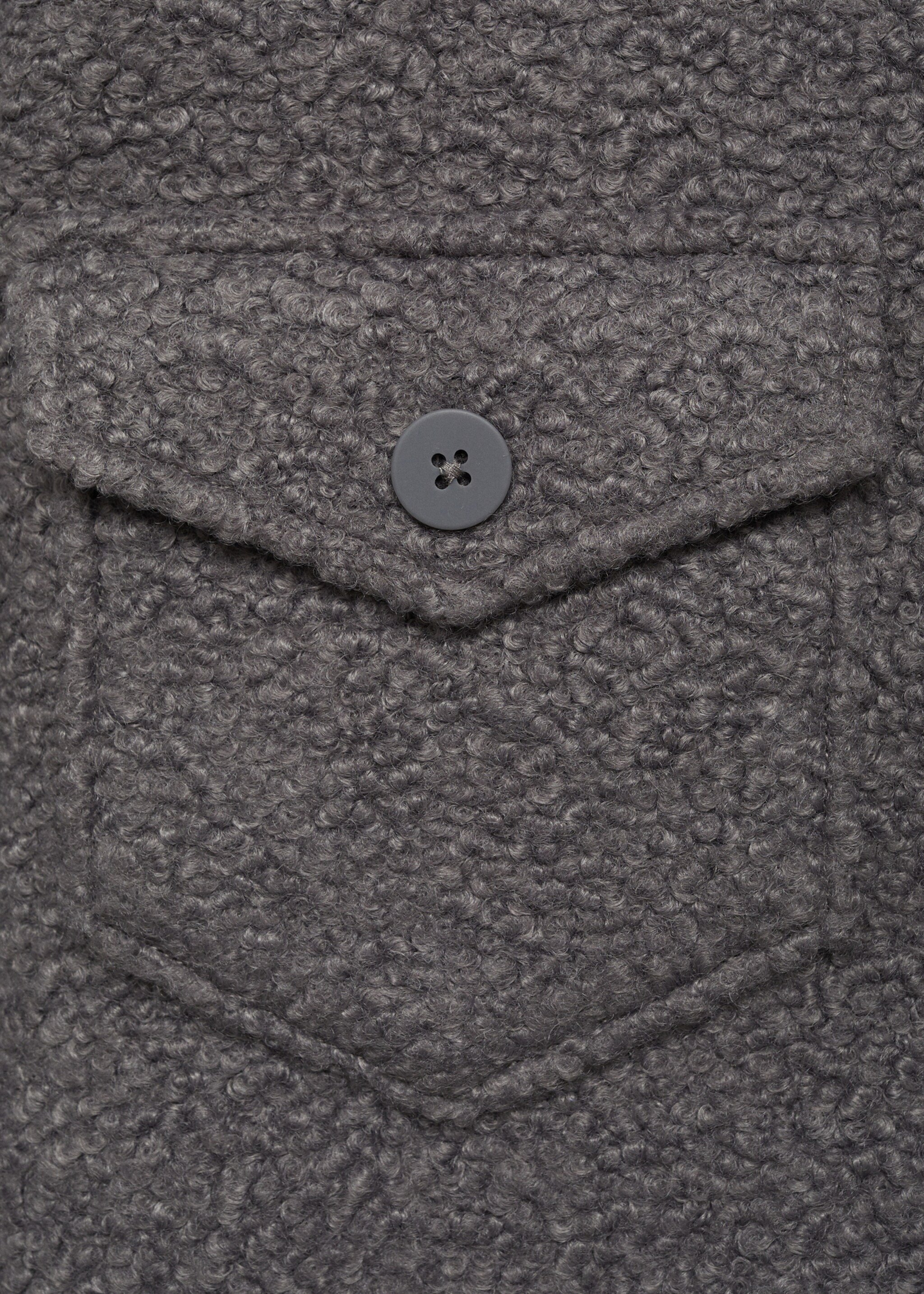 Bouclé jacket with pockets - Details of the article 0, Grey. Ref: 77057683-00.