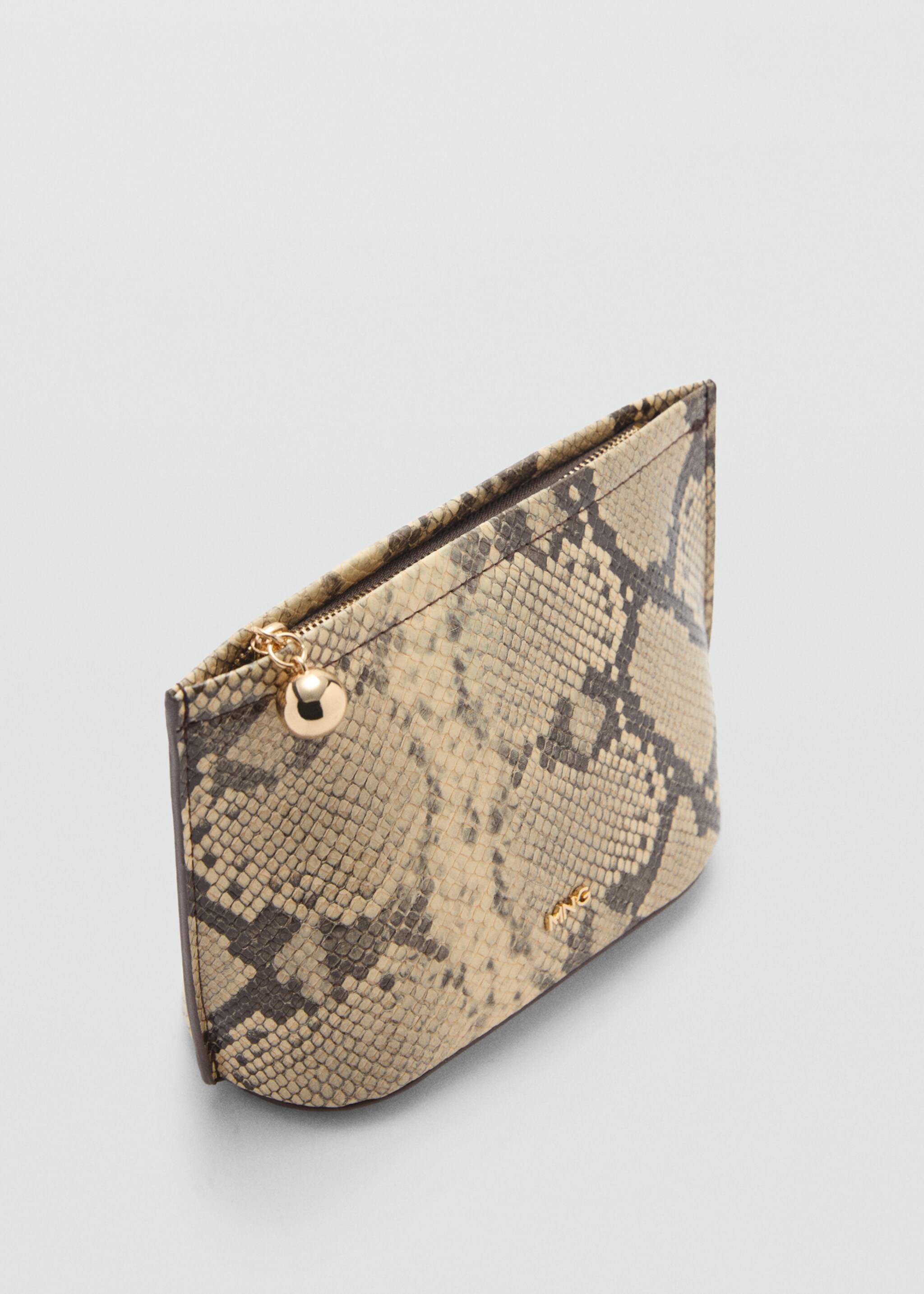 Leather-effect toiletry bag - Medium plane