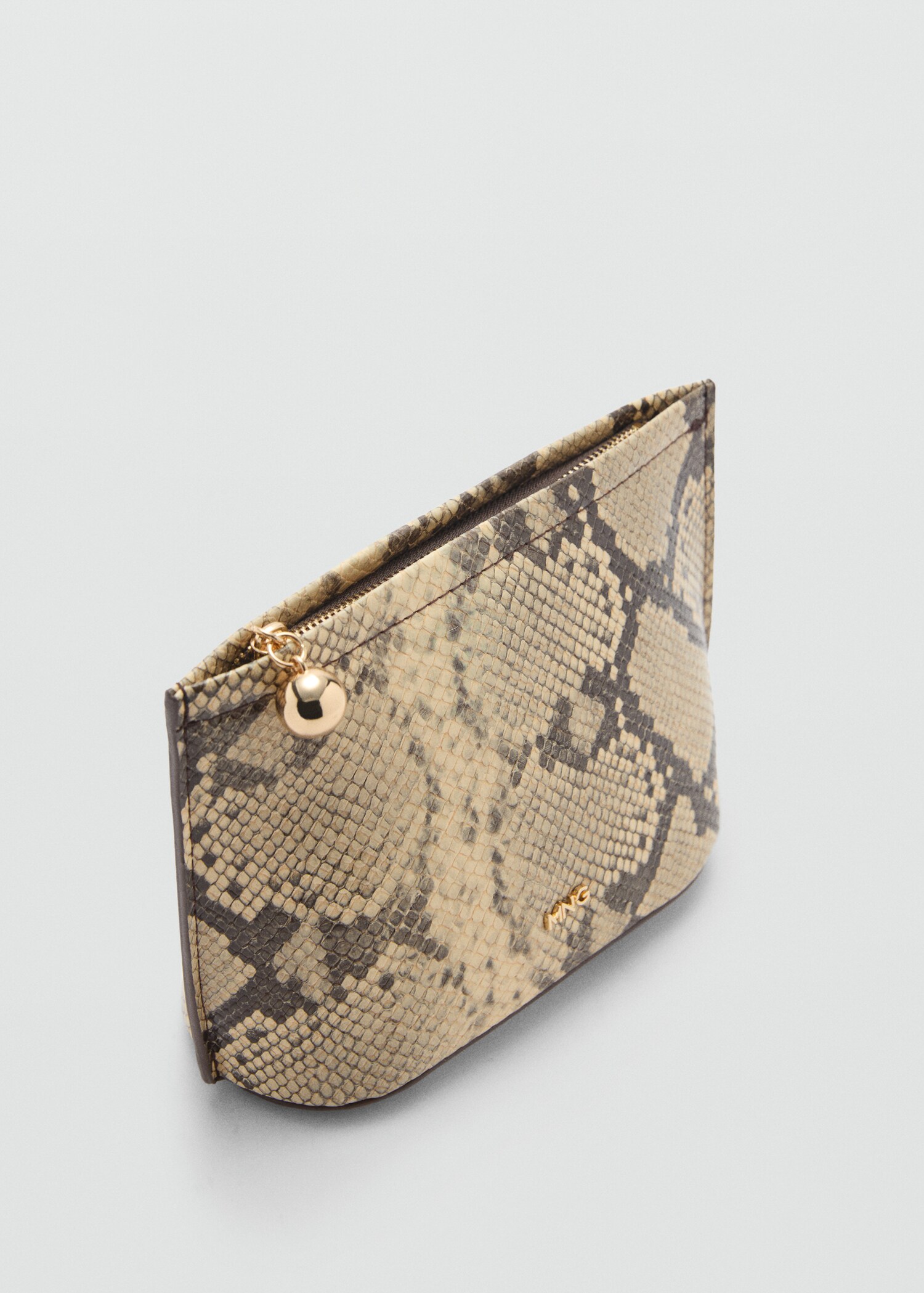 Leather-effect toiletry bag - Medium plane