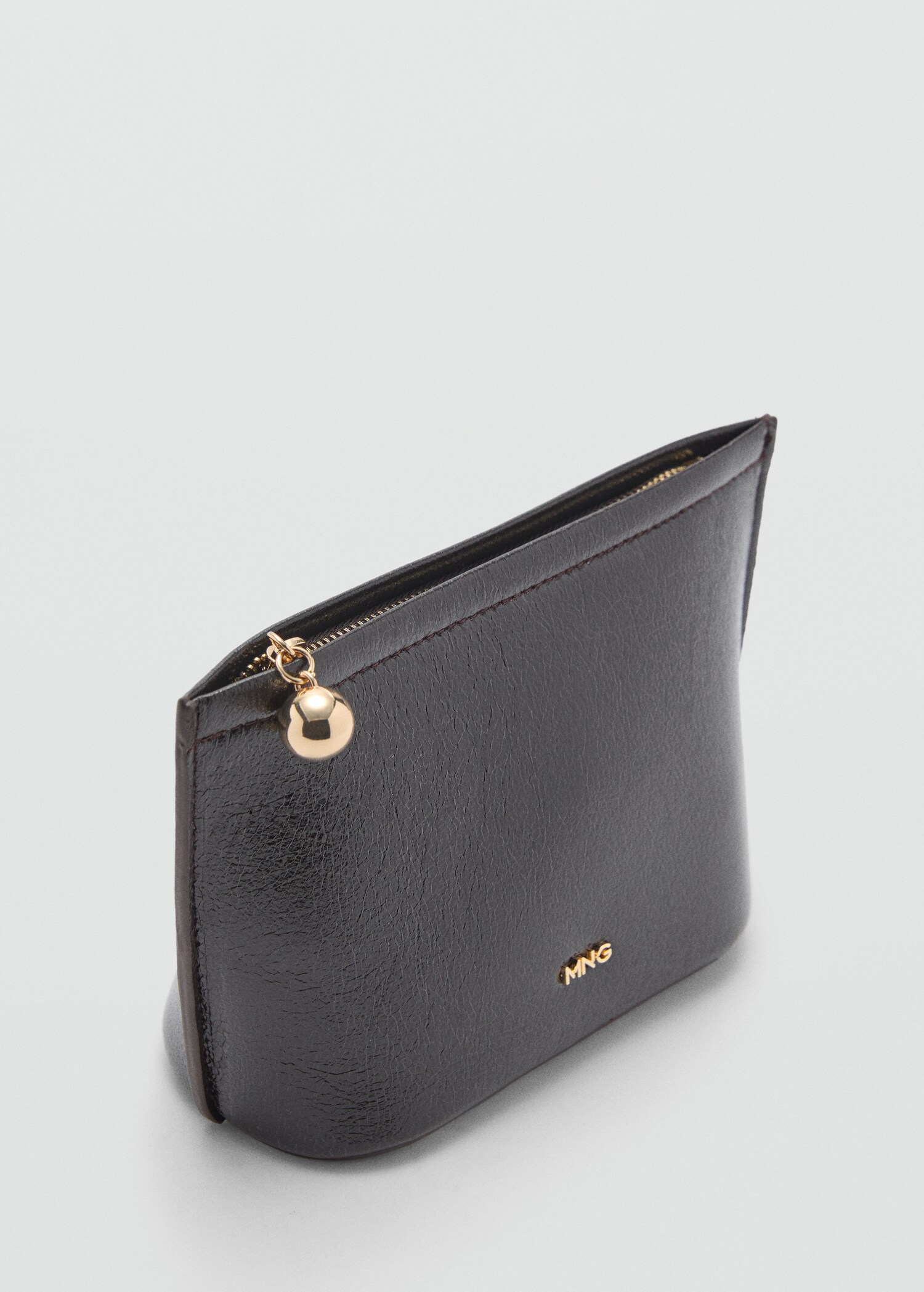Leather-effect toiletry bag - Medium plane