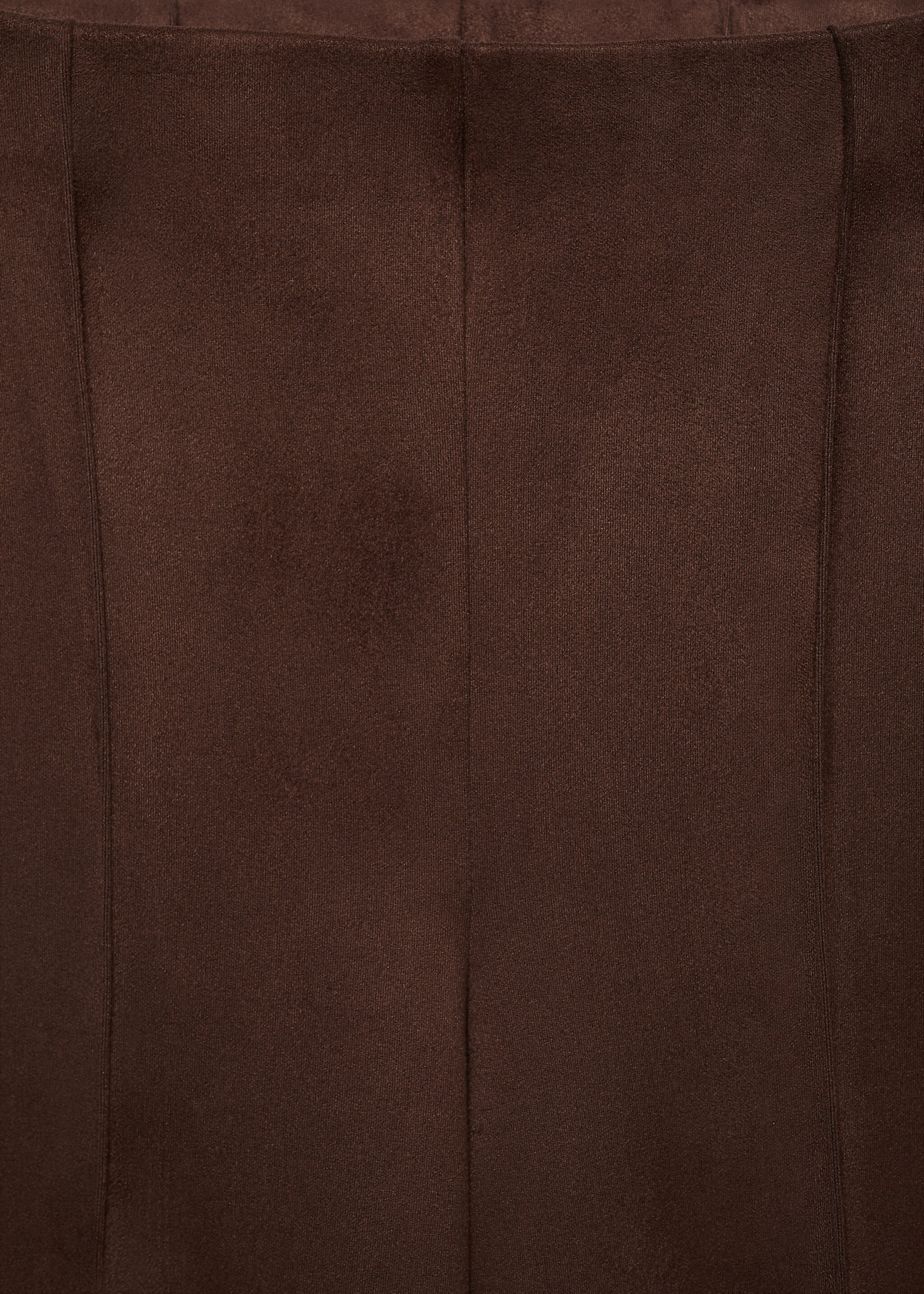 Pantalón wideleg efecto ante - Detalle del artículo 8, Chocolate. Ref: 77057696-00.
