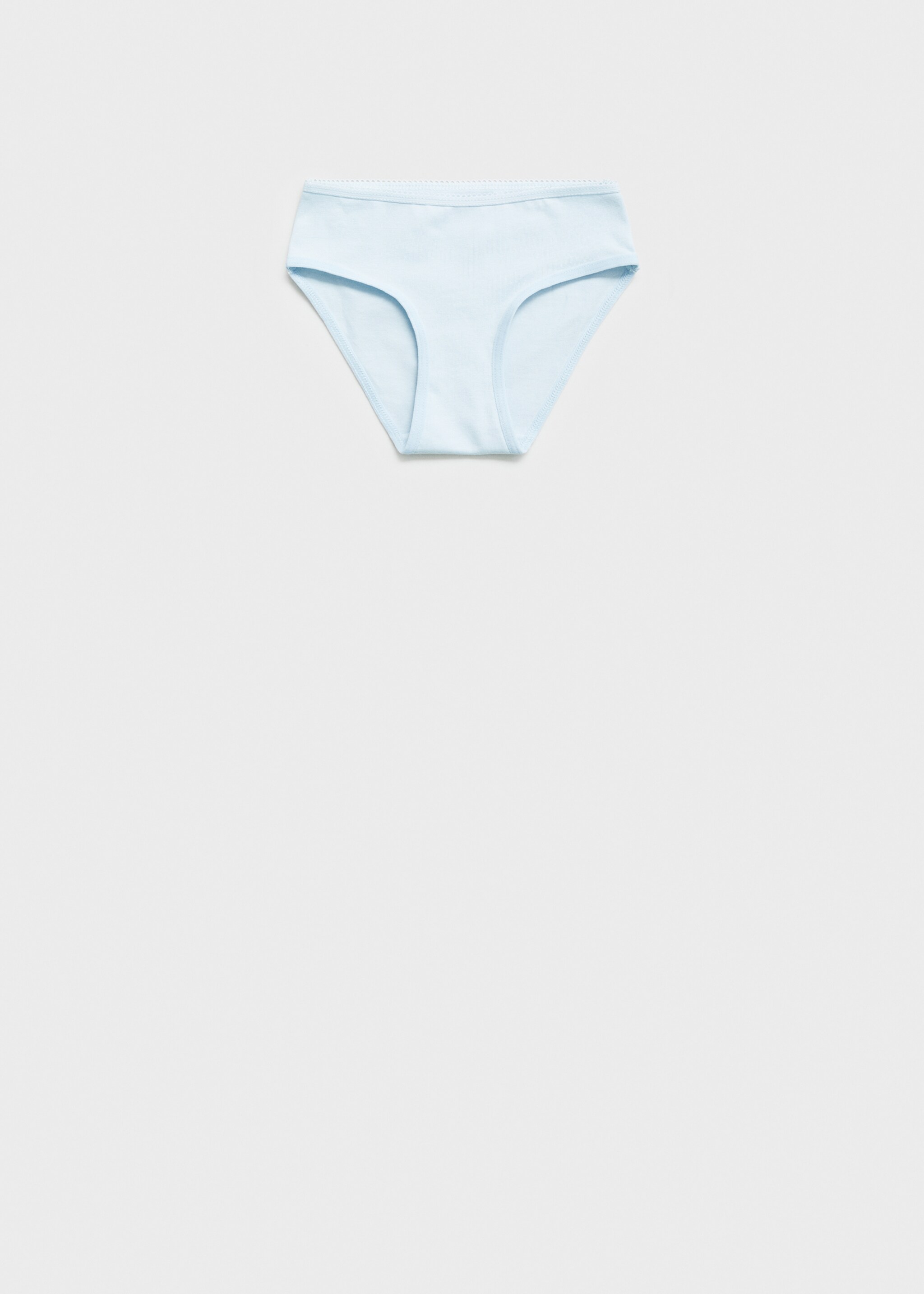 3 pack cotton panties - Reverse of the article, Sky Blue. Ref: 77057698-00.