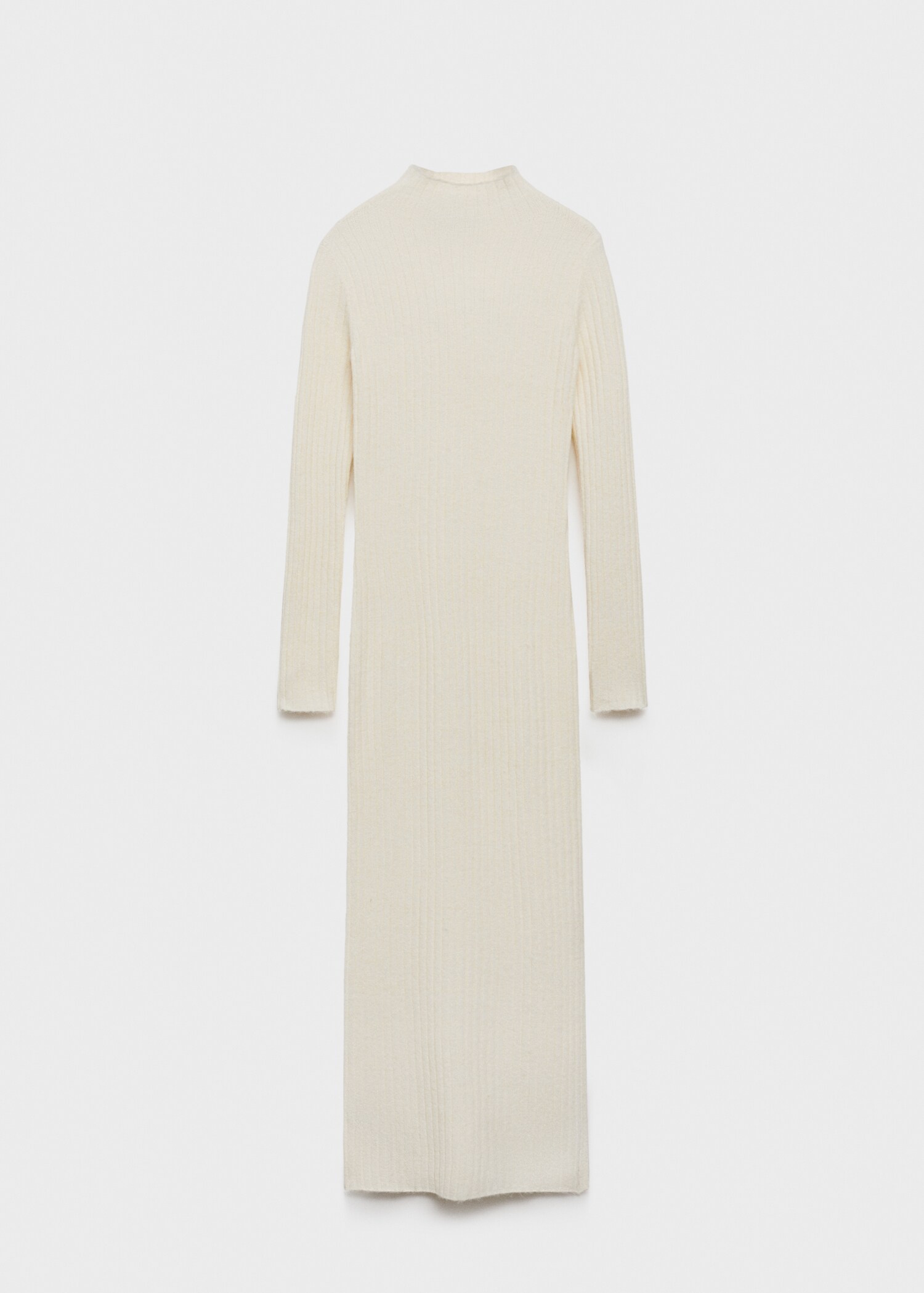 Ribbed knit dress with opening - Article without model