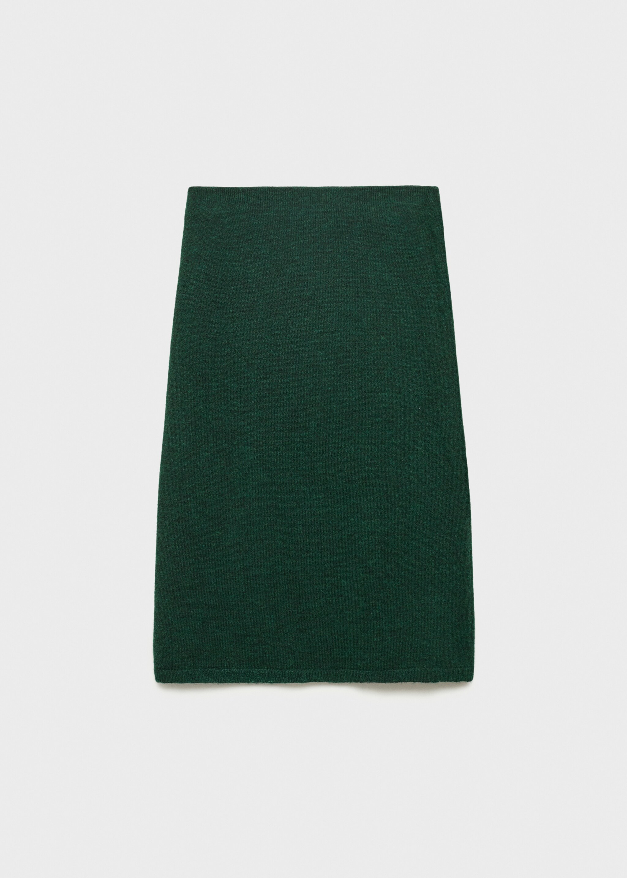 Utställd stickad kjol - Artikel utan modell, Grön. Ref: 77057701-00.