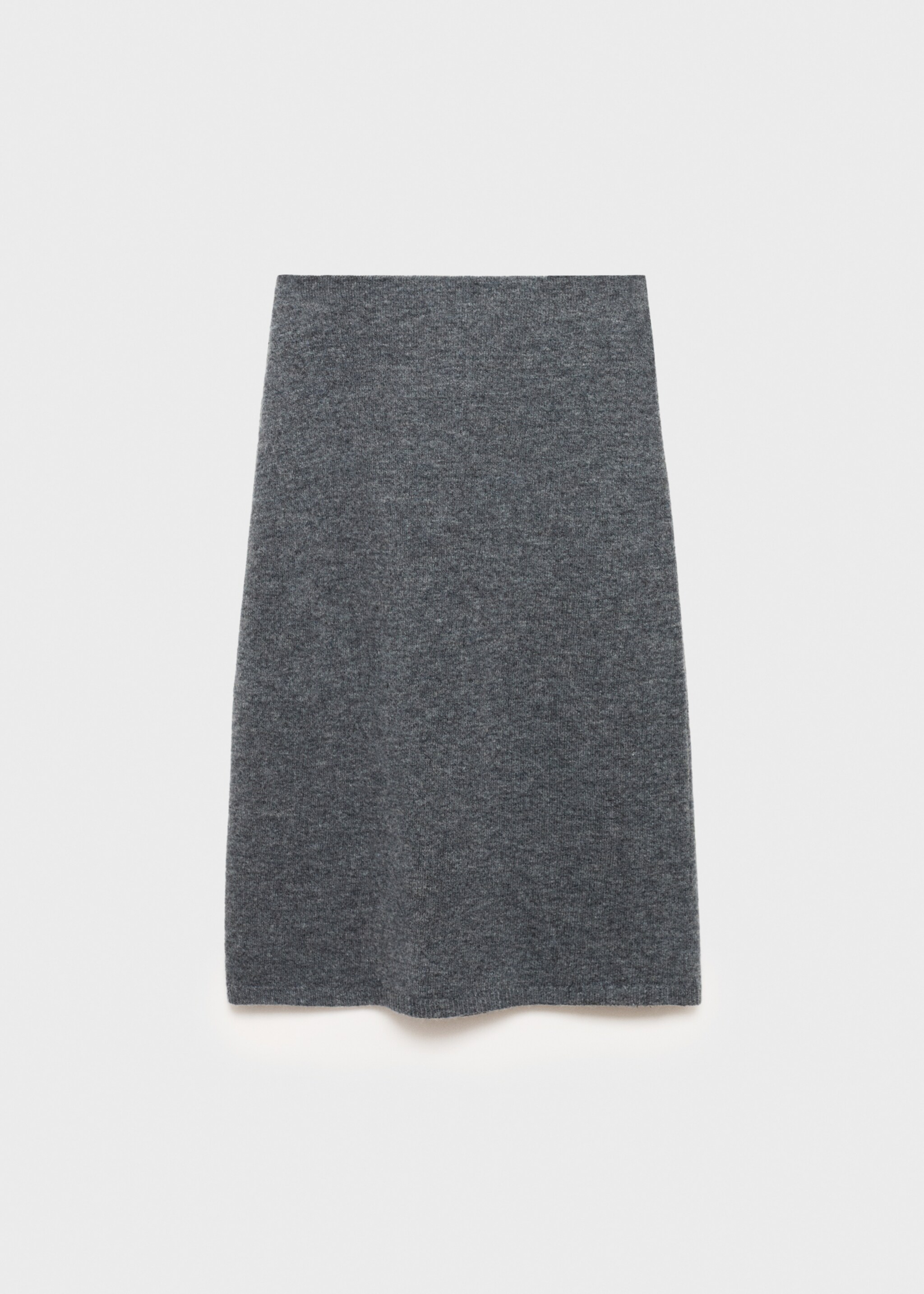 Flared knitted skirt - Article without model, Grey. Ref: 77057701-00.