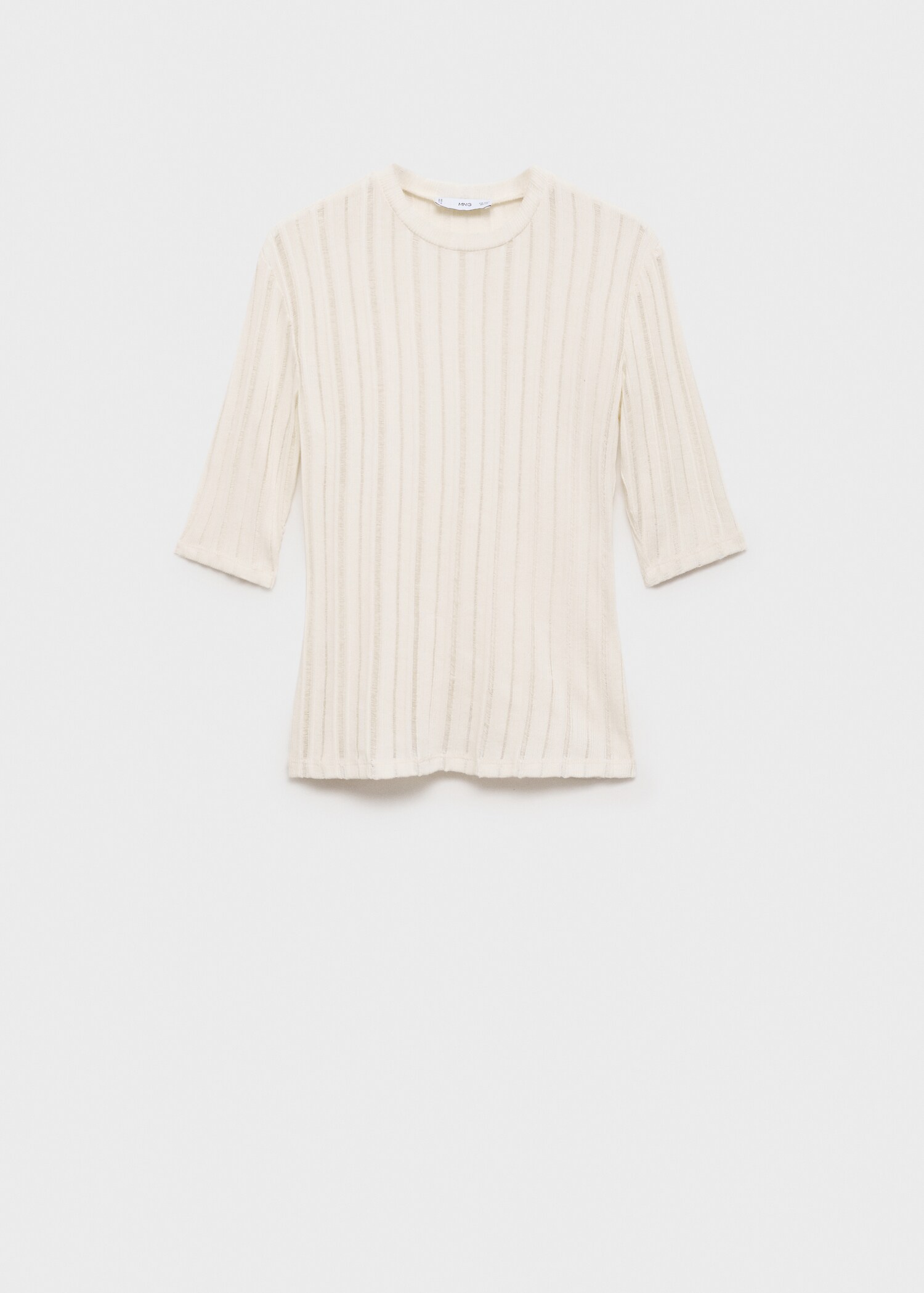Short-sleeve knitted t-shirt - Article without model