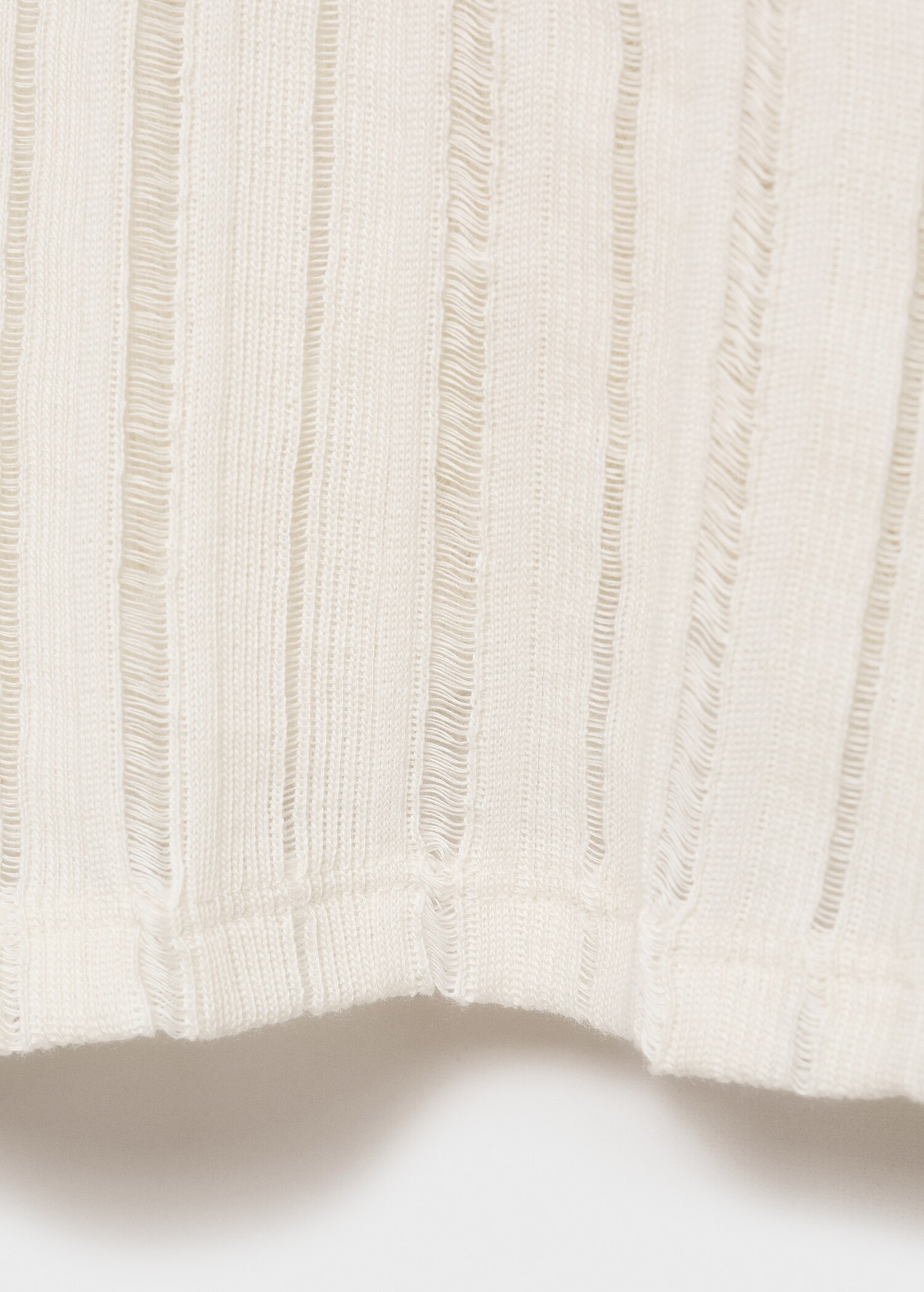 Short-sleeve knitted t-shirt - Details of the article 0