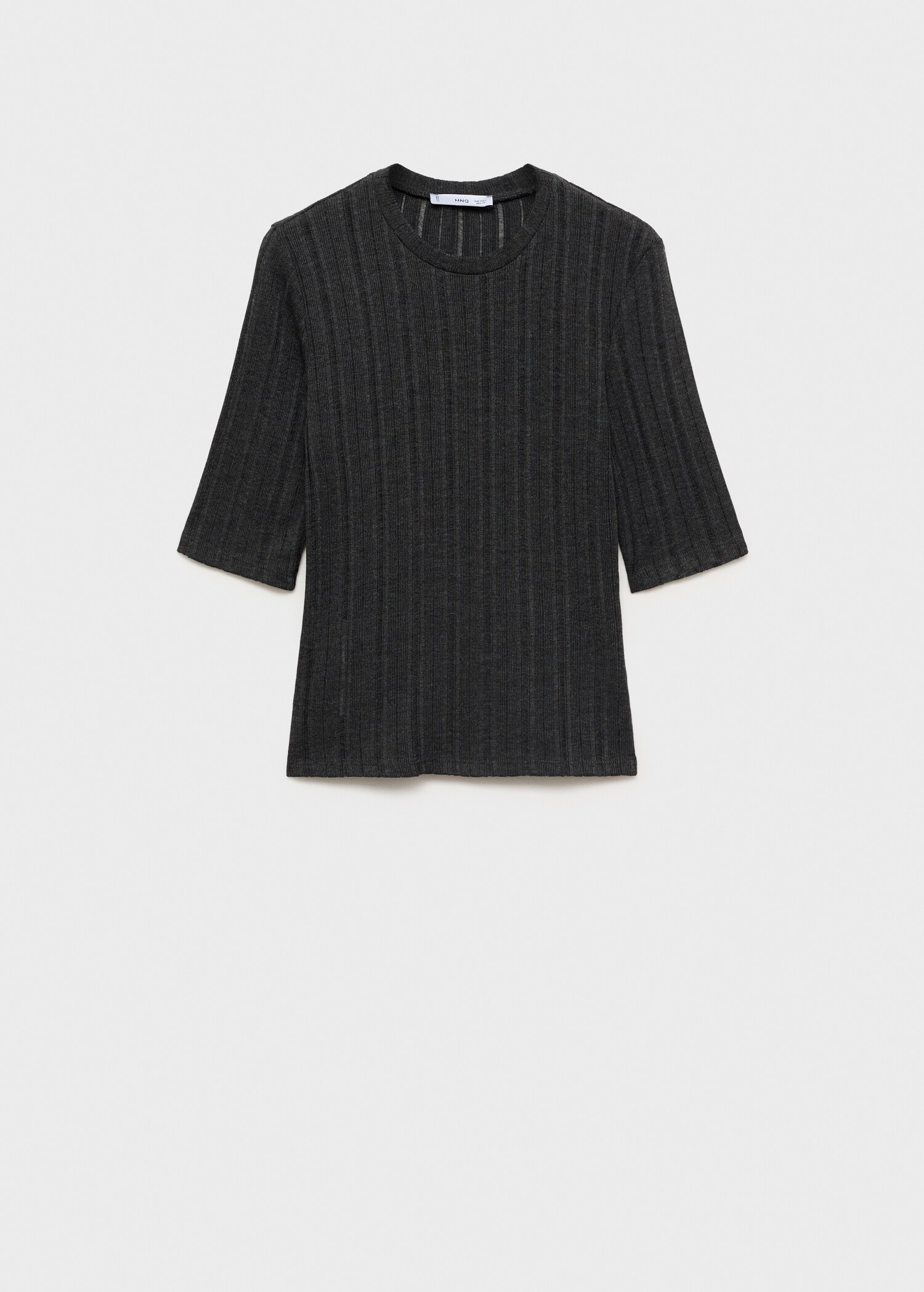 Short-sleeve knitted t-shirt - Article without model