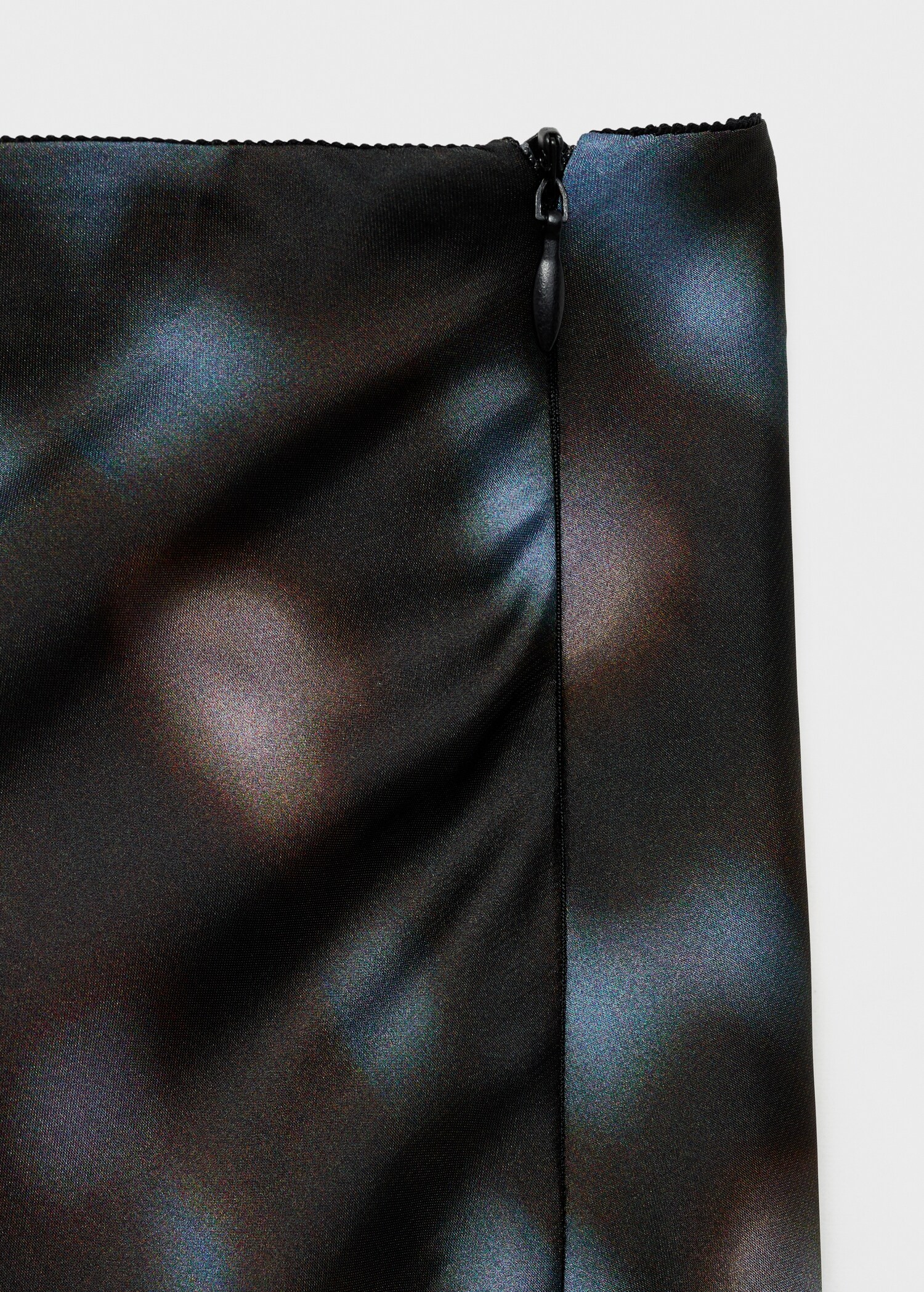 Printed satin skirt - Details of the article 8