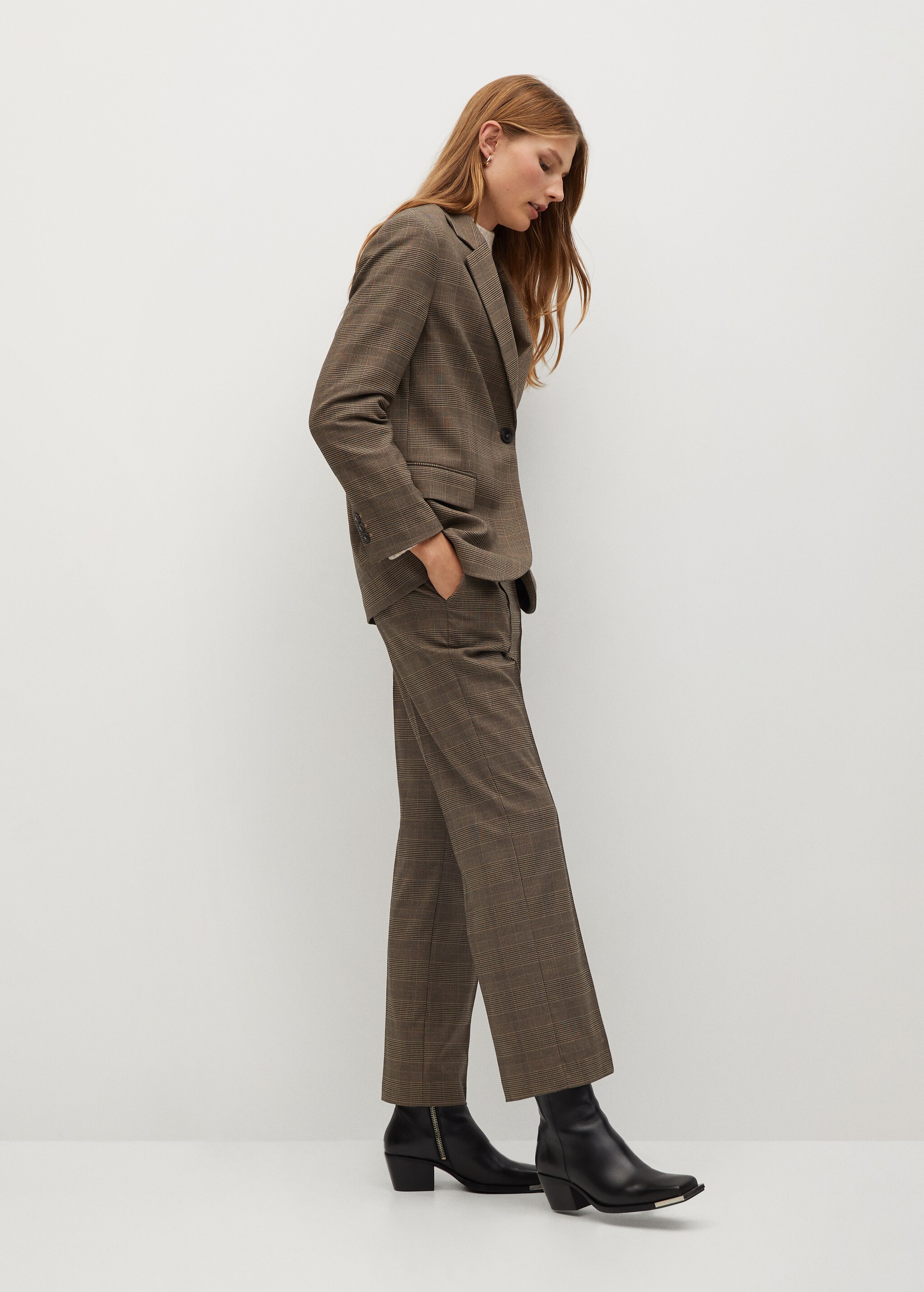 Check suit trousers - Details of the article 2