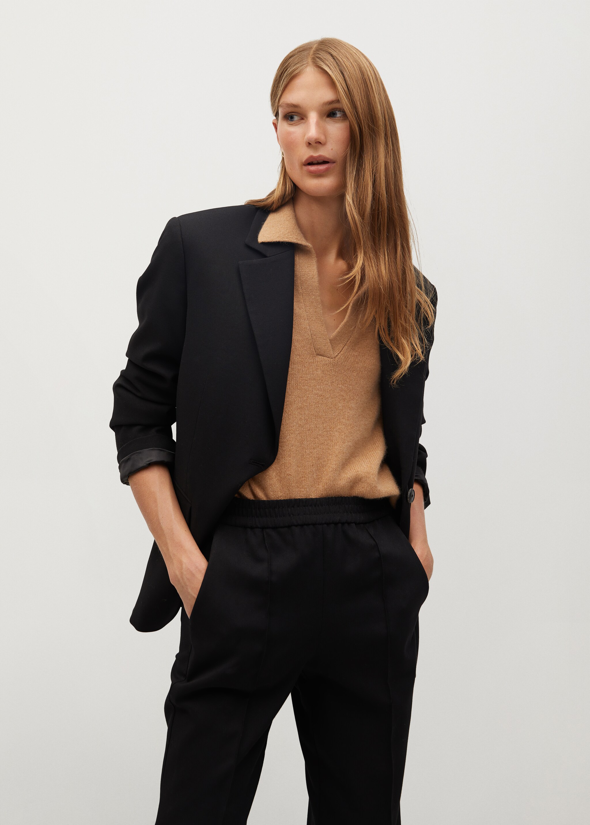 Check suit trousers - Details of the article 1