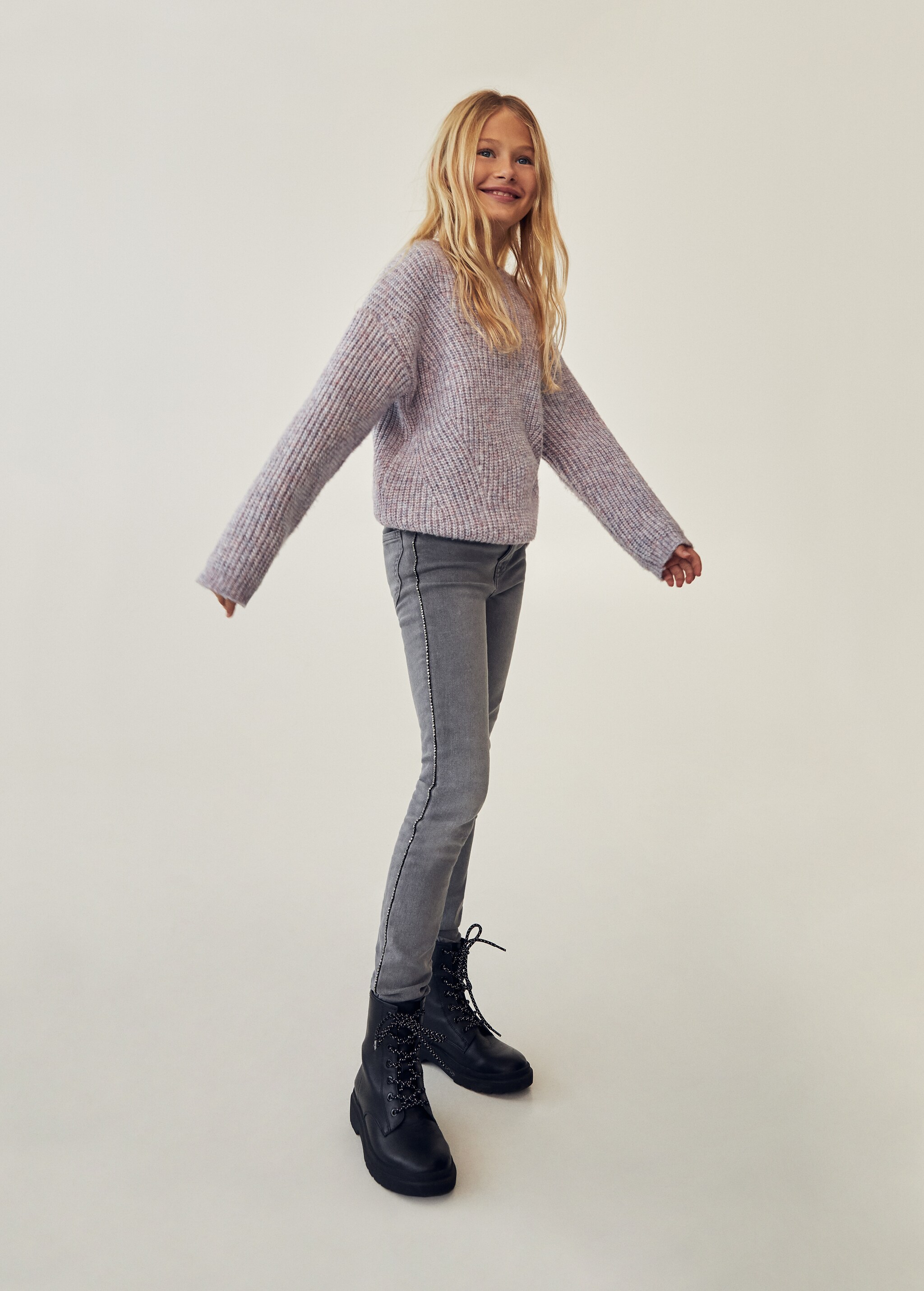 Džíny skinny s postranními pruhy - Detail zboží 4