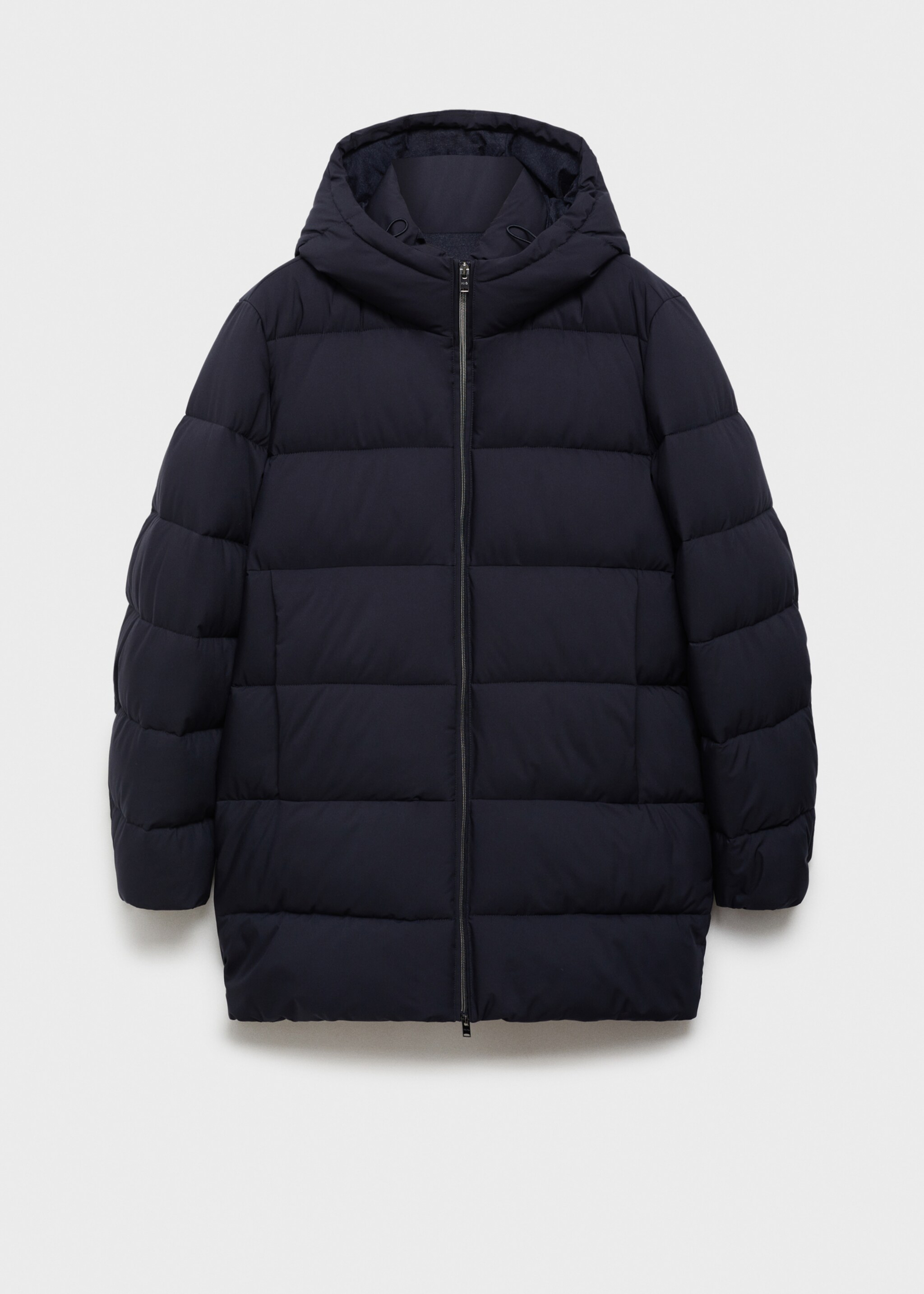 Water-repellent quilted coat - Article without model, Dark Navy. Ref: 77057911-00.