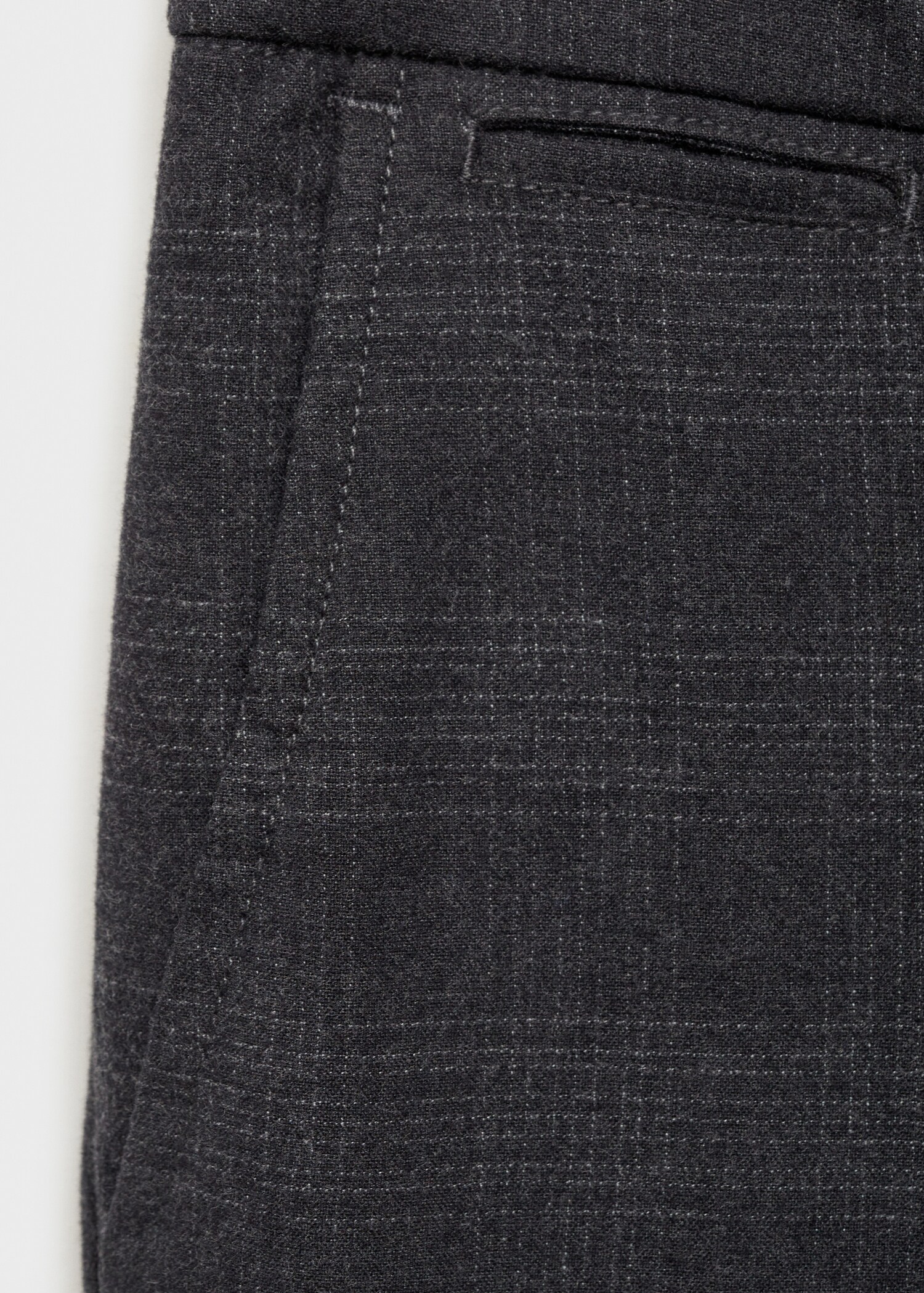 Slim Fit-Baumwollhose mit Schottenkaro - Detail des Artikels 0