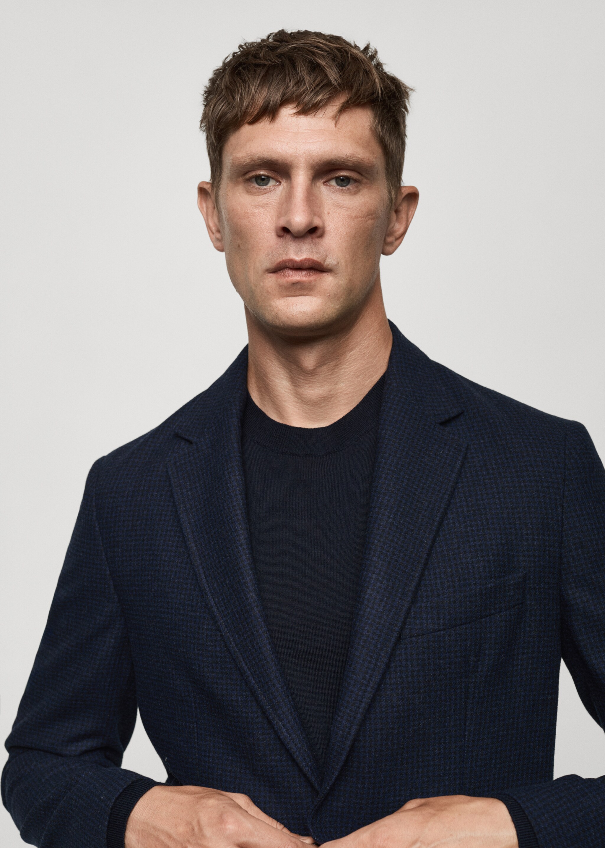 Blazer molina - Details of the article 1, Blue. Ref: 77057918-00.