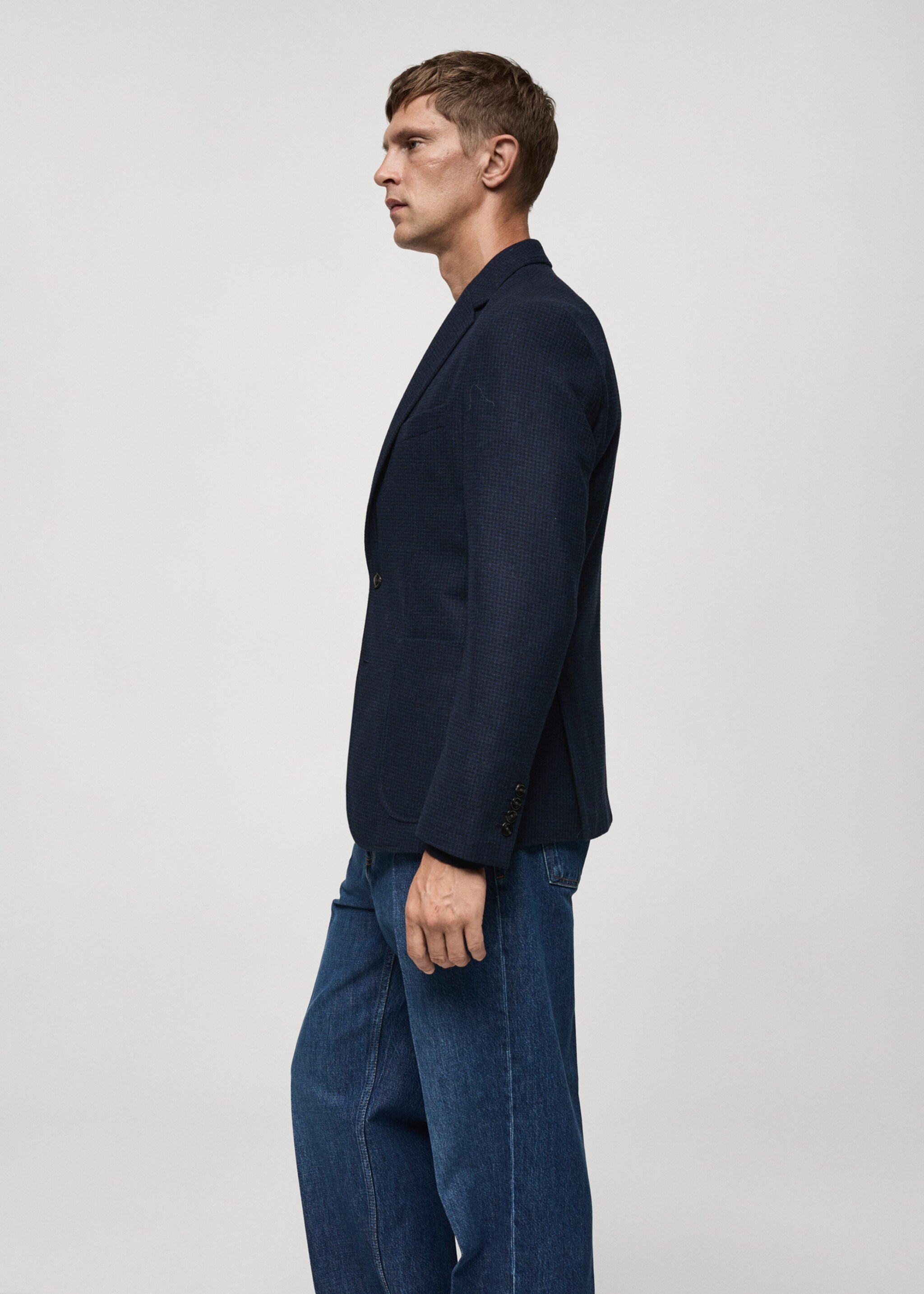 Blazer molina - Details of the article 2, Blue. Ref: 77057918-00.