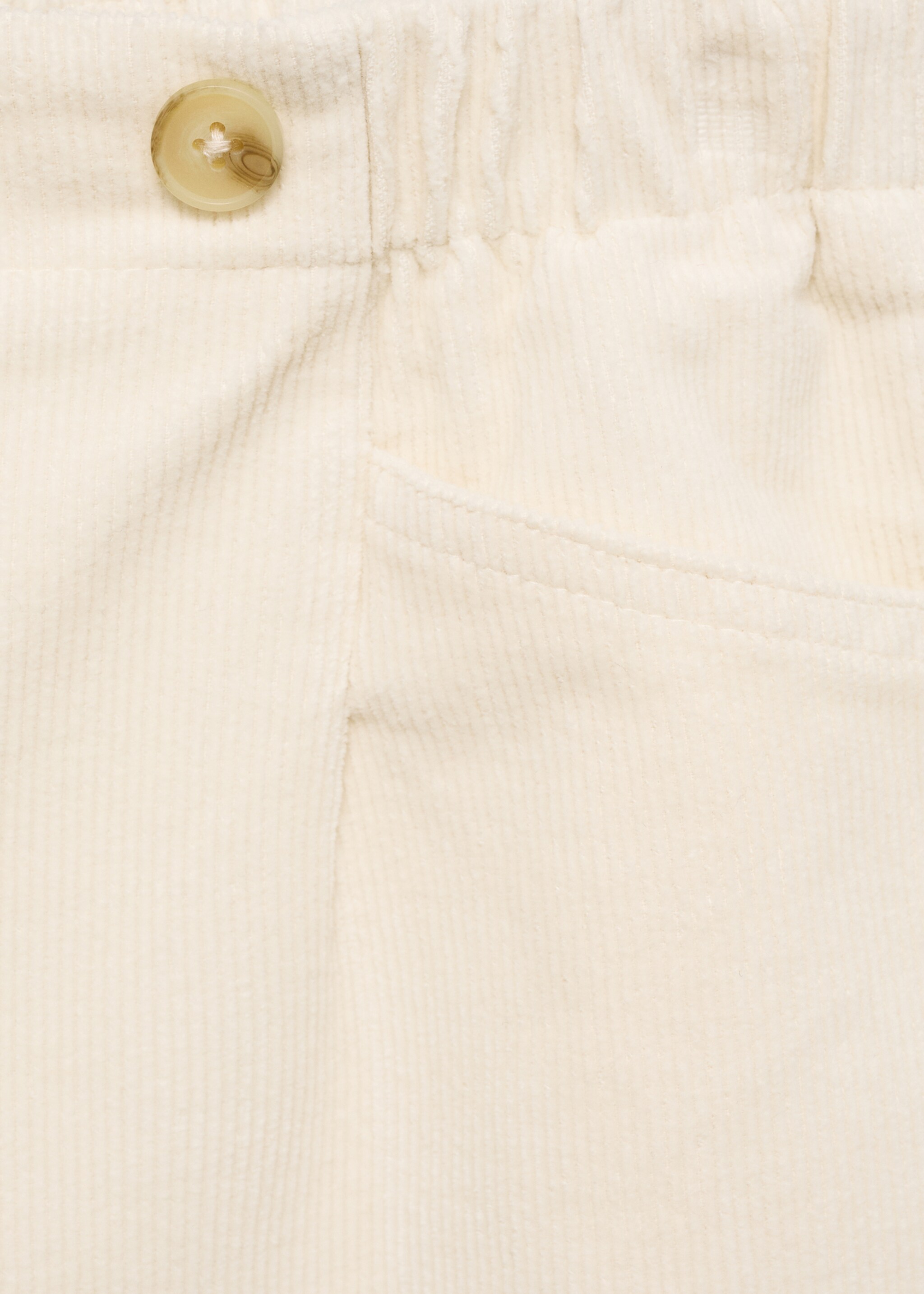 Pantalón culotte pana - Detalle del artículo 8, Crudo. Ref: 77057920-00.