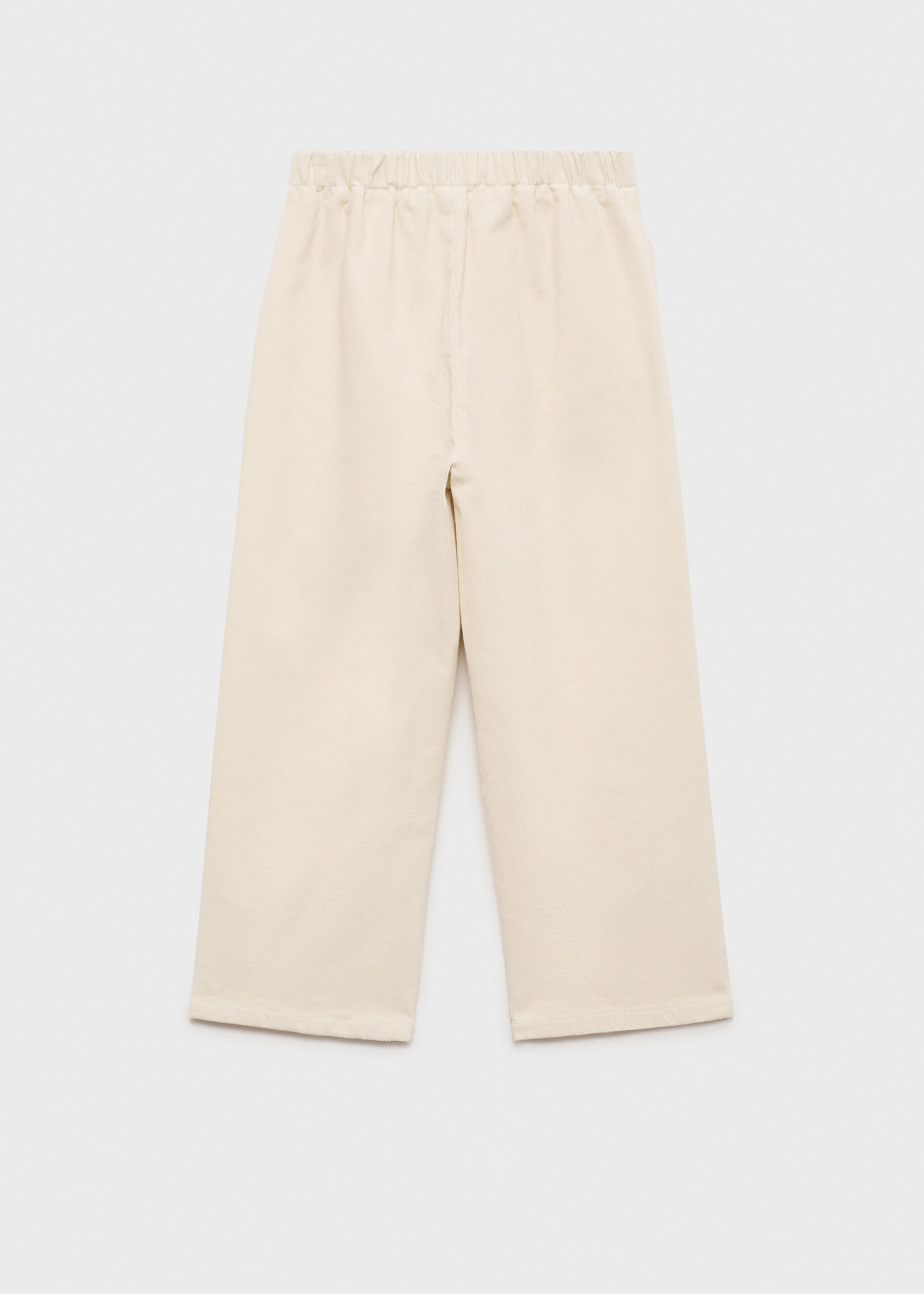 Pantalón culotte pana - Reverso del artículo, Crudo. Ref: 77057920-00.