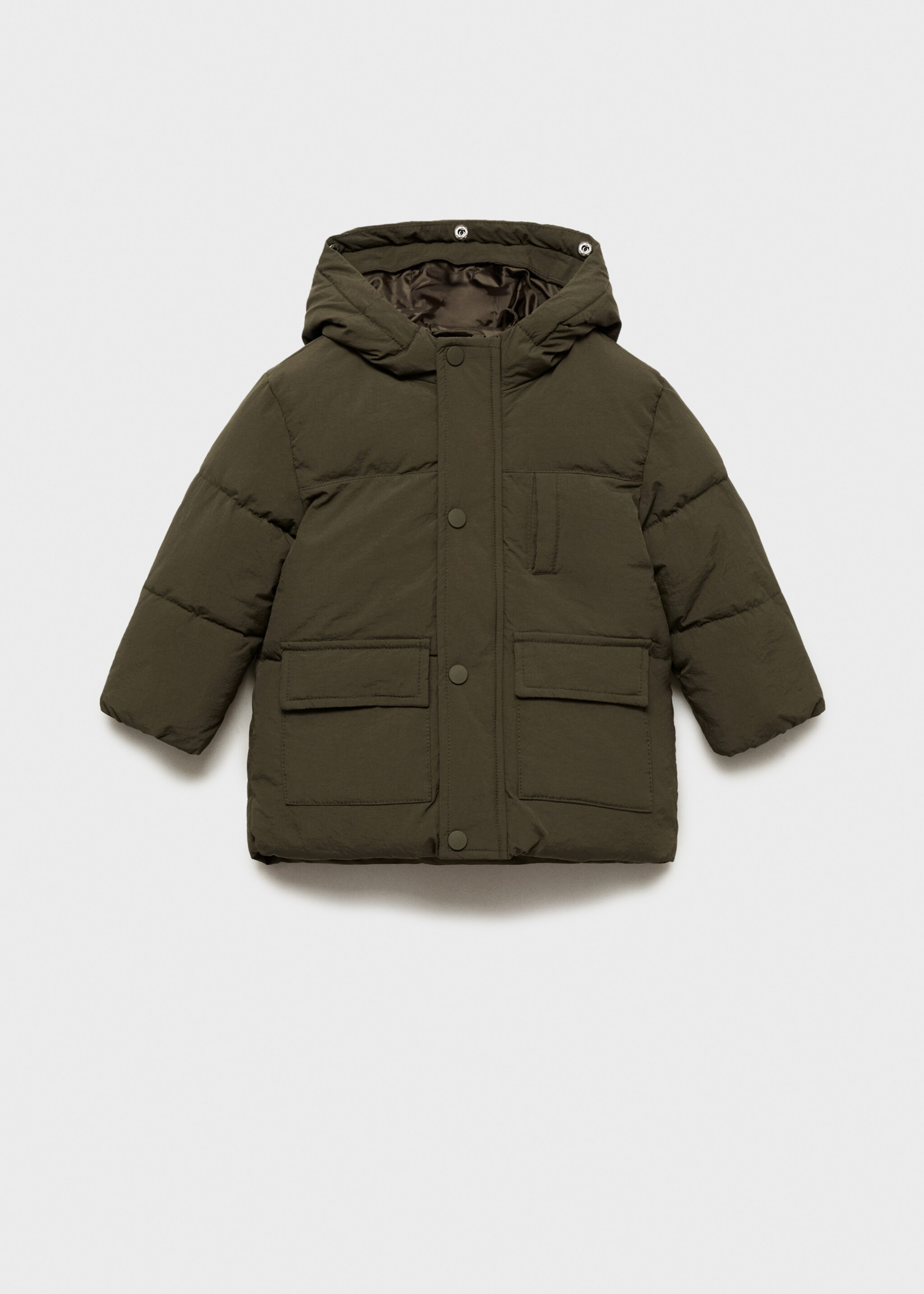 Steppanorak mit Fleece-Innenfutter - Detail des Artikels 8, Khaki. Ref: 77057927-00.