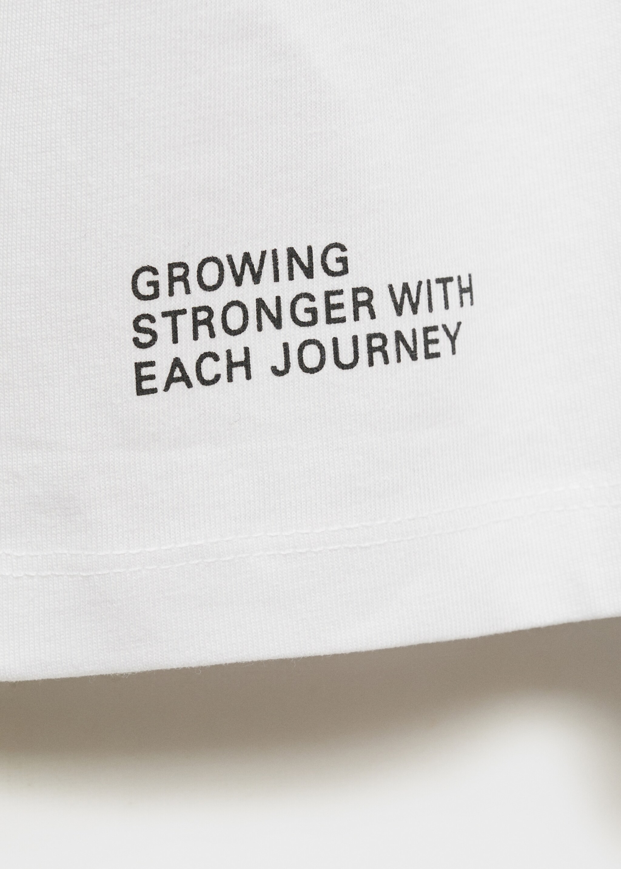 Printed long sleeve t-shirt - Details of the article 8, Off White. Ref: 77057929-00.