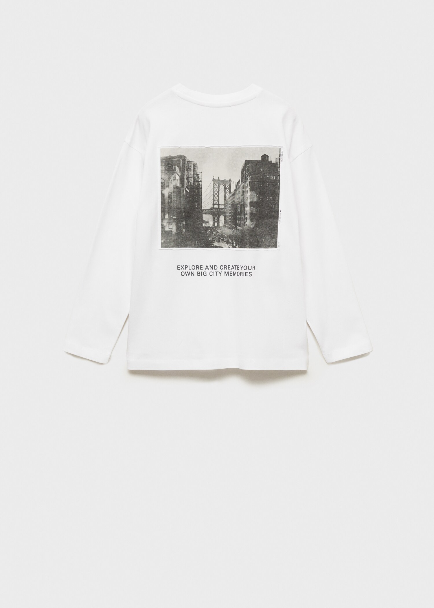 Printed long sleeve t-shirt - Reverse of the article