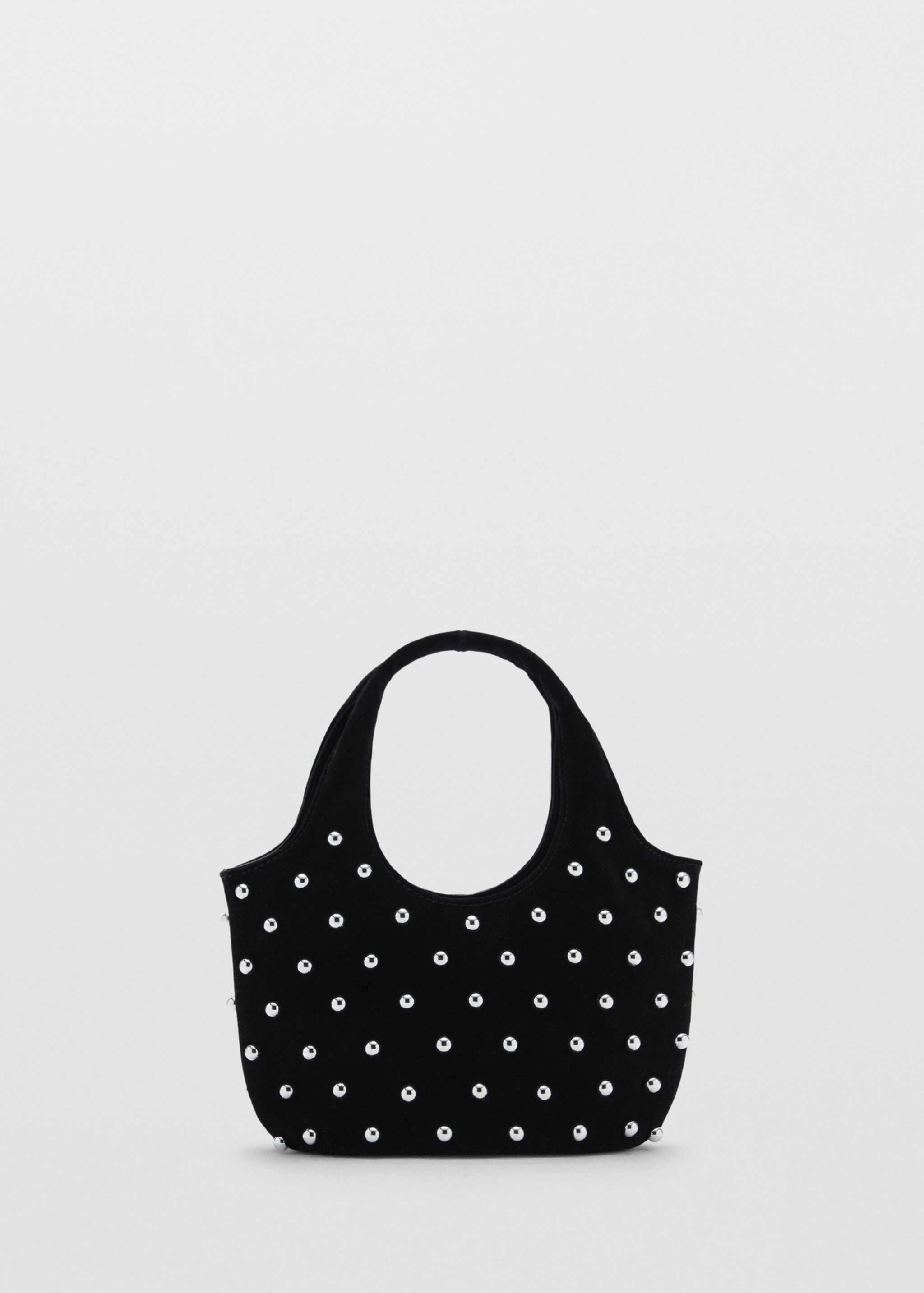 Handbag with decorative studs - Article without model, Black. Ref: 77057930-00.