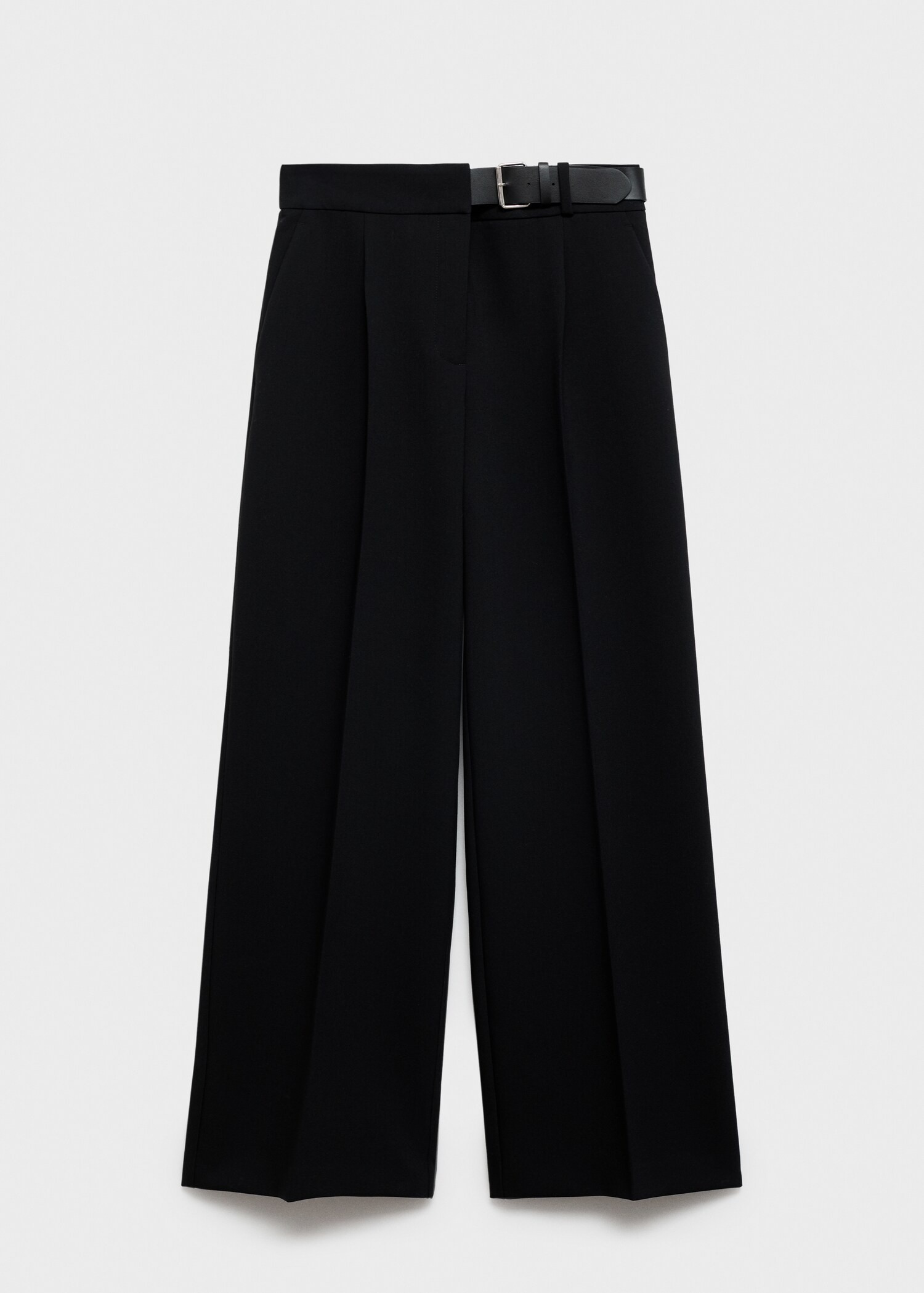 Belt straight-fit pants - Article without model