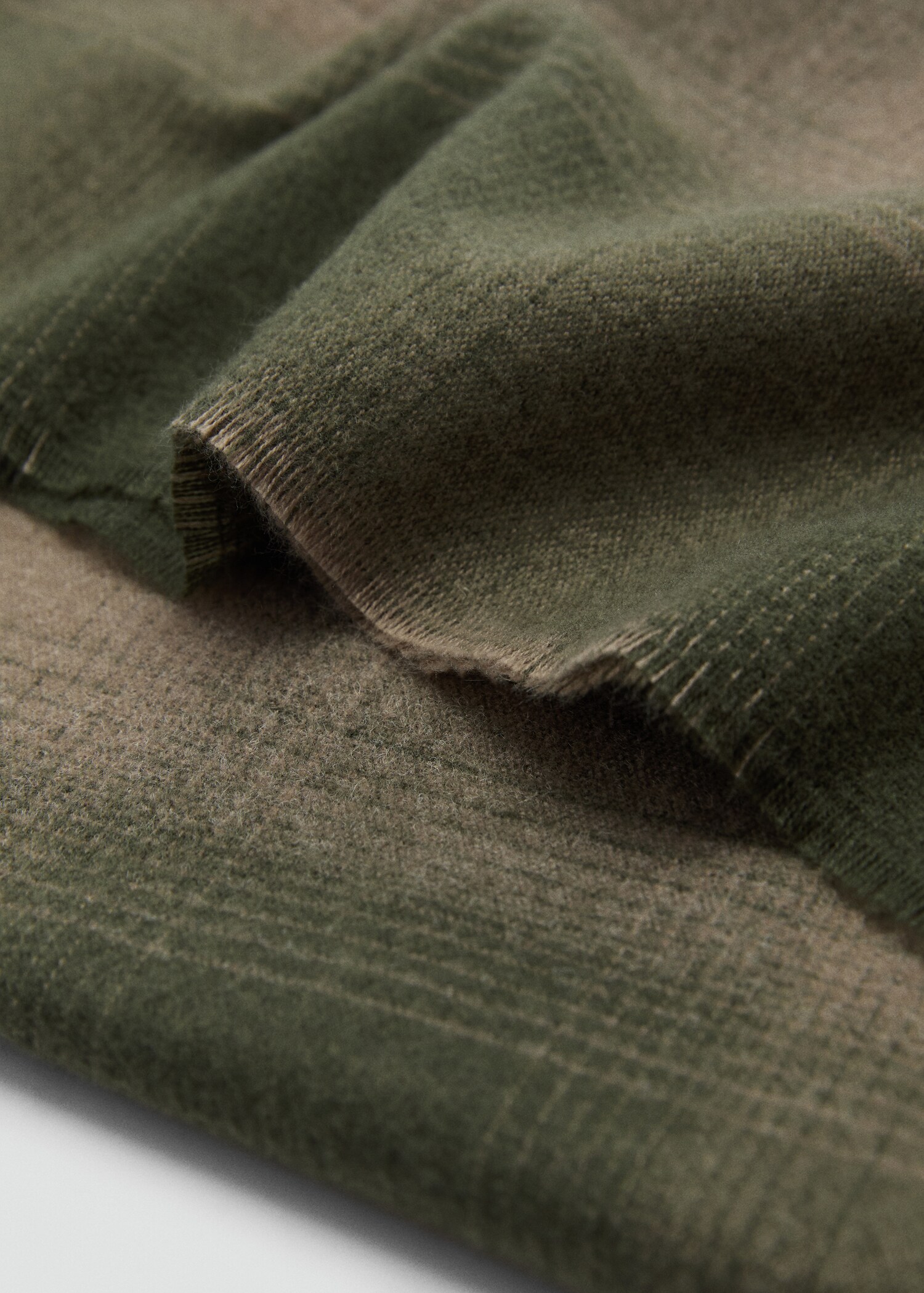Flannel check scarf - Medium plane