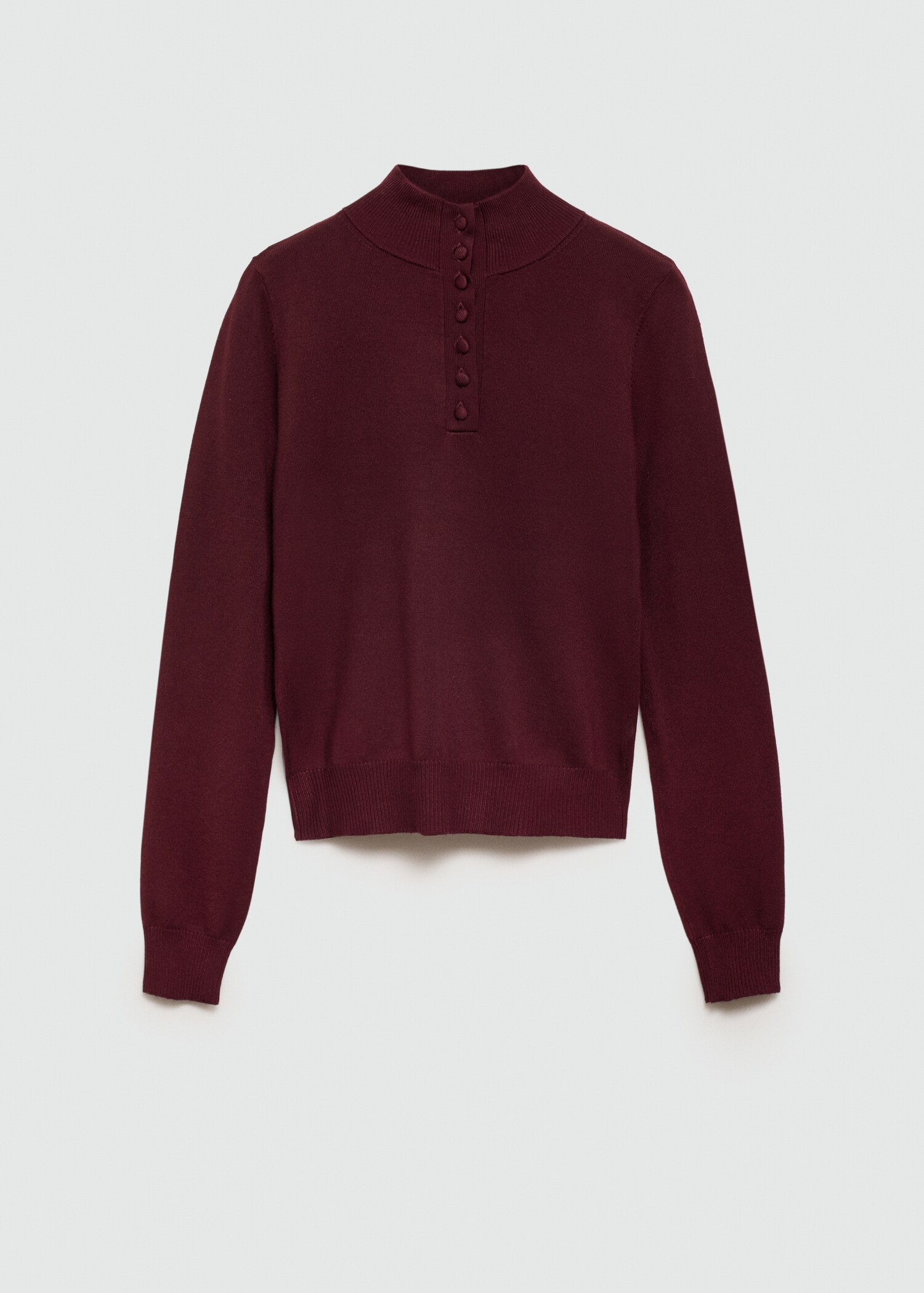 Fine knit sweater with buttons - Article without model