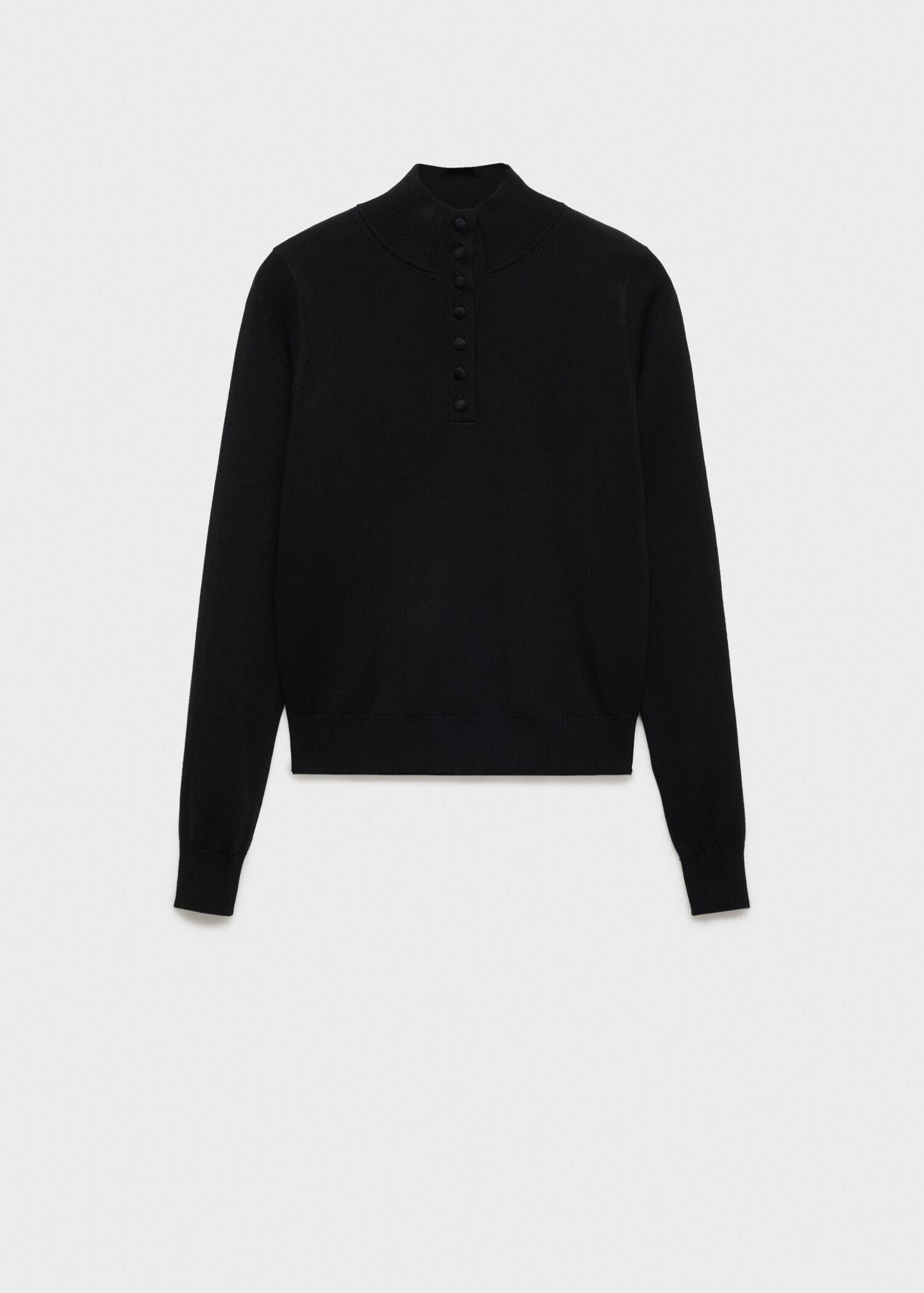 Fine knit sweater with buttons - Article without model