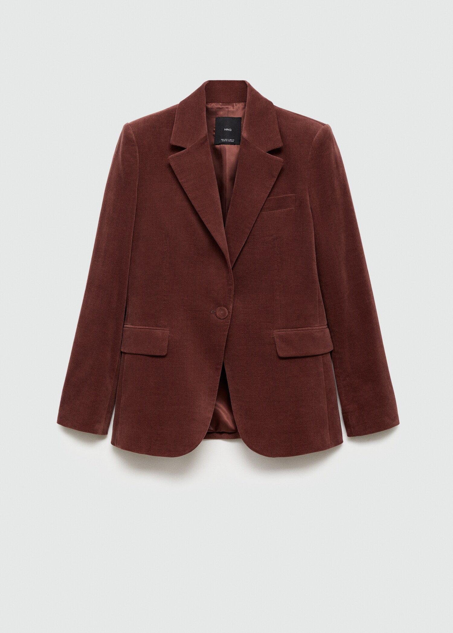 Blazer costume velours - Article sans modèle