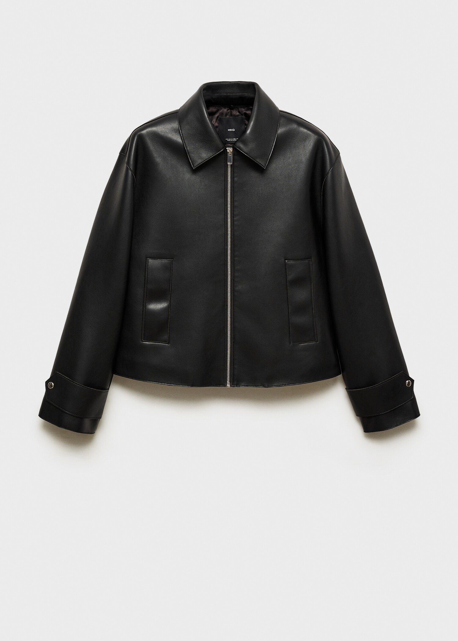 Jacke mit abnehmbarem Kunstshearling-Kragen - Detail des Artikels 8