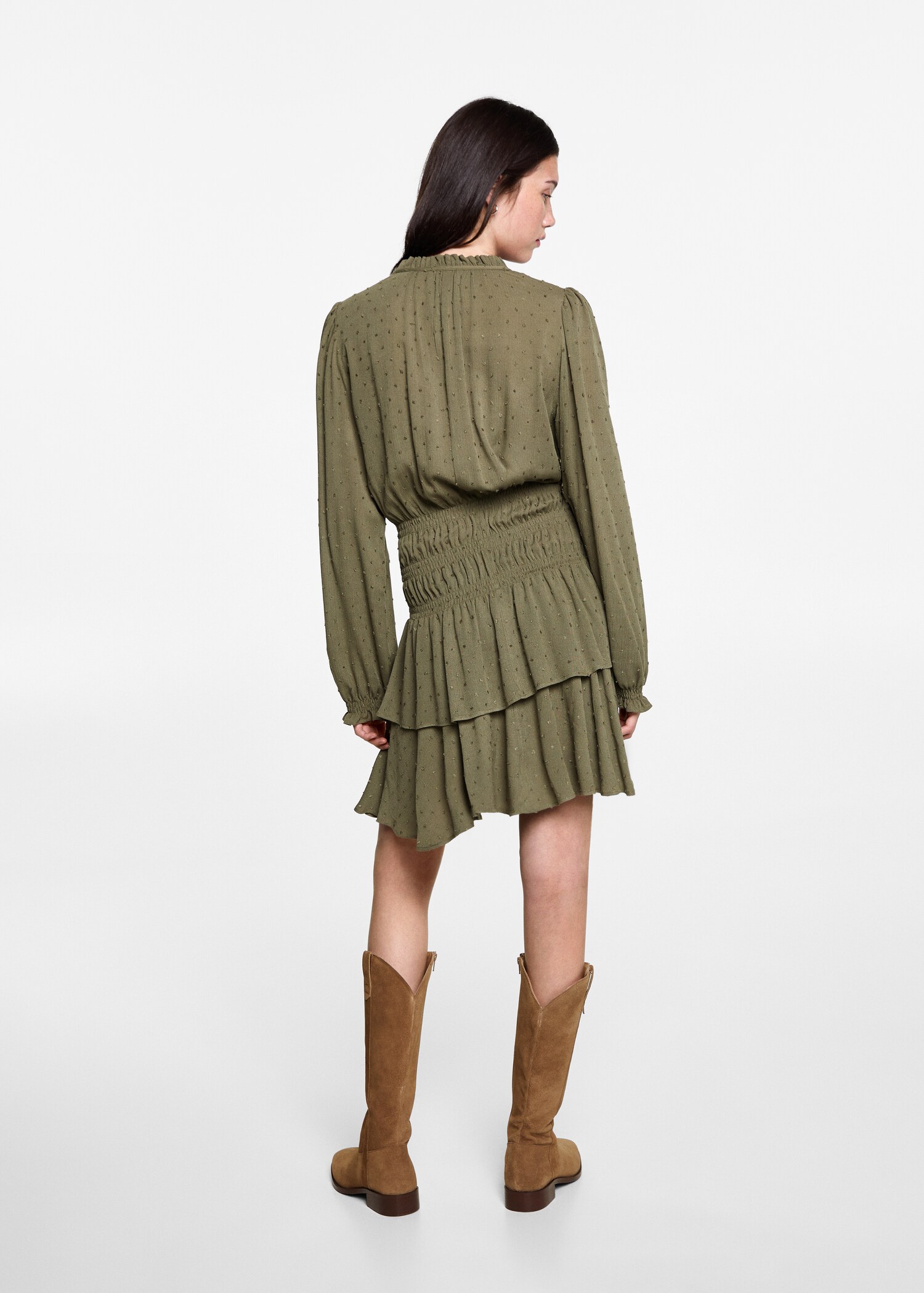 Ruffled dress - Reverse of the article