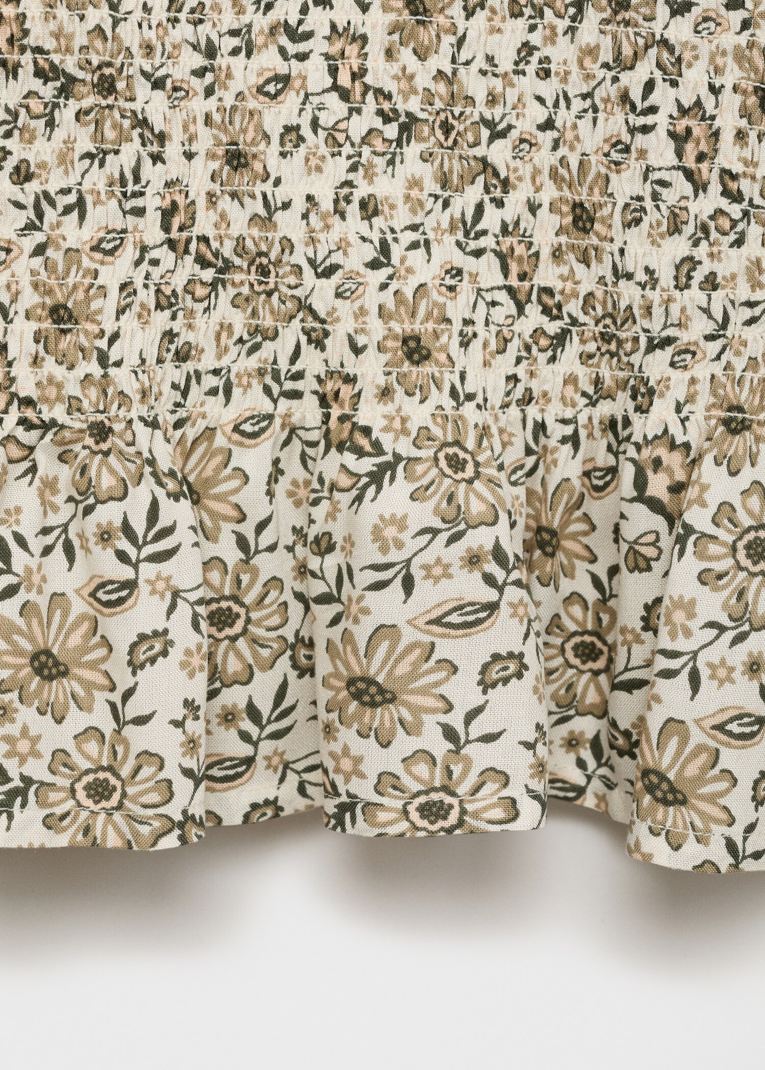 Floral gathered blouse - Details of the article 0