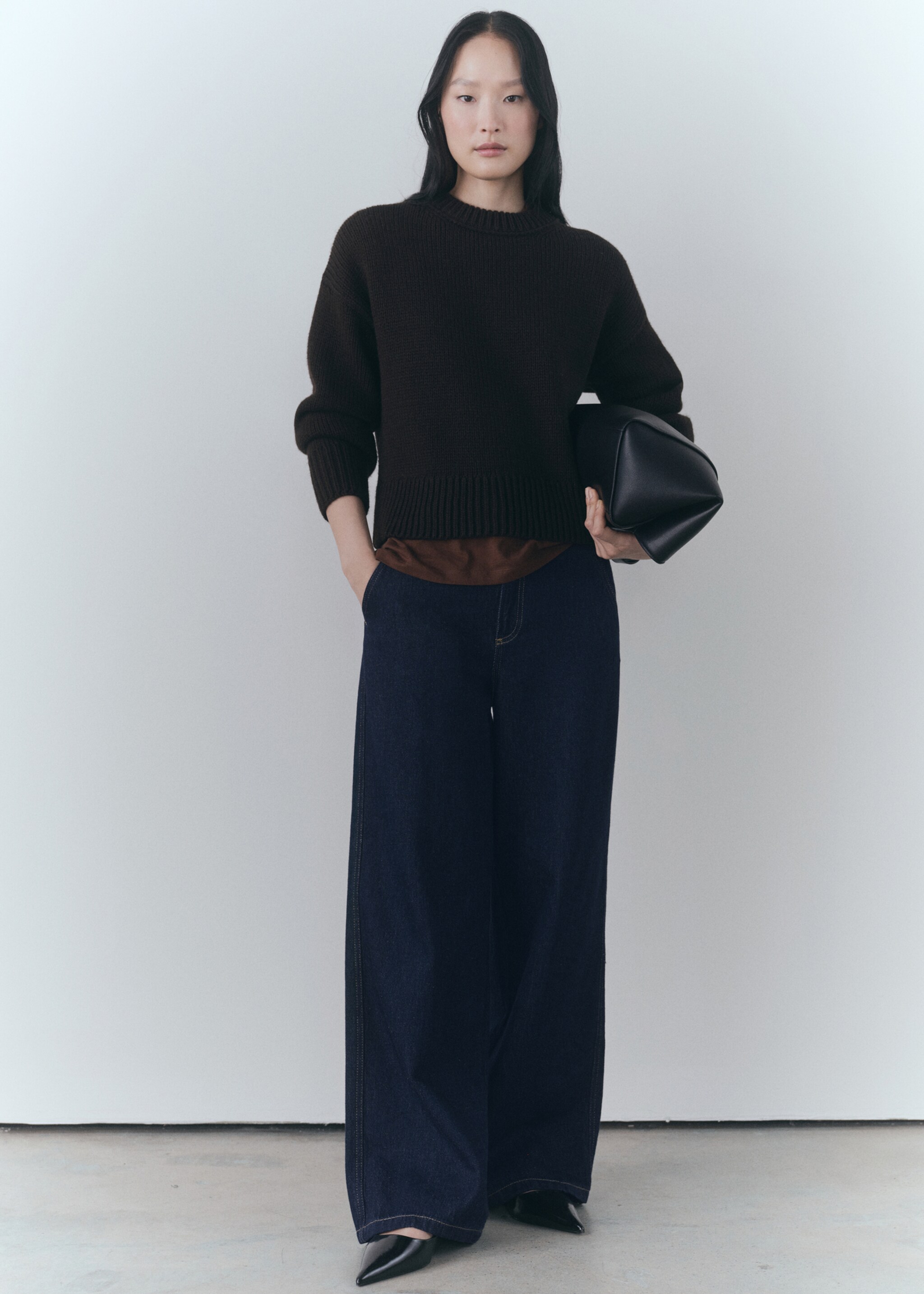 Jean wideleg rinse wash - Détail de l'article 2, Bleu. Ref: 77058285-00.