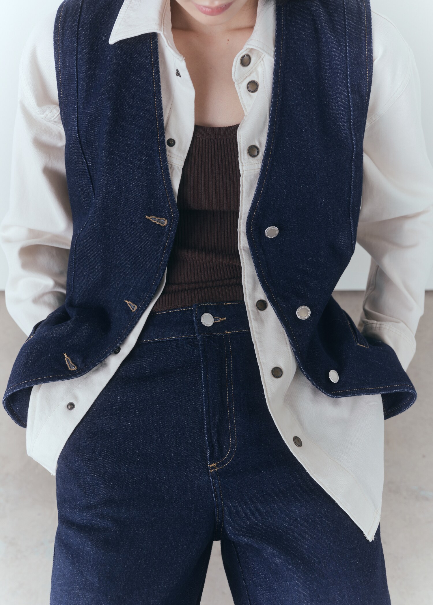 Jeans wideleg rinse wash - Detalle del artículo 6