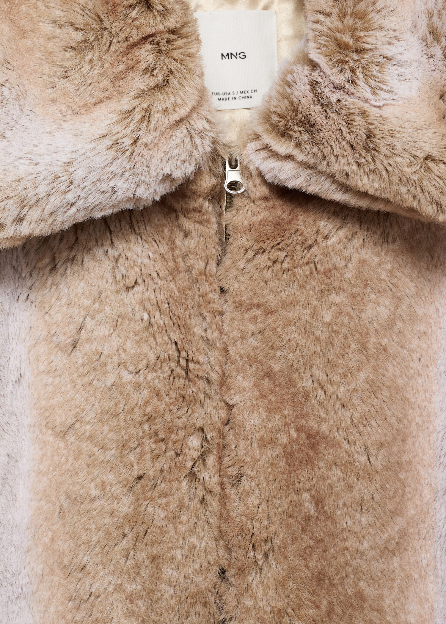 Fur-effect jacket with lapels - Details of the article 8