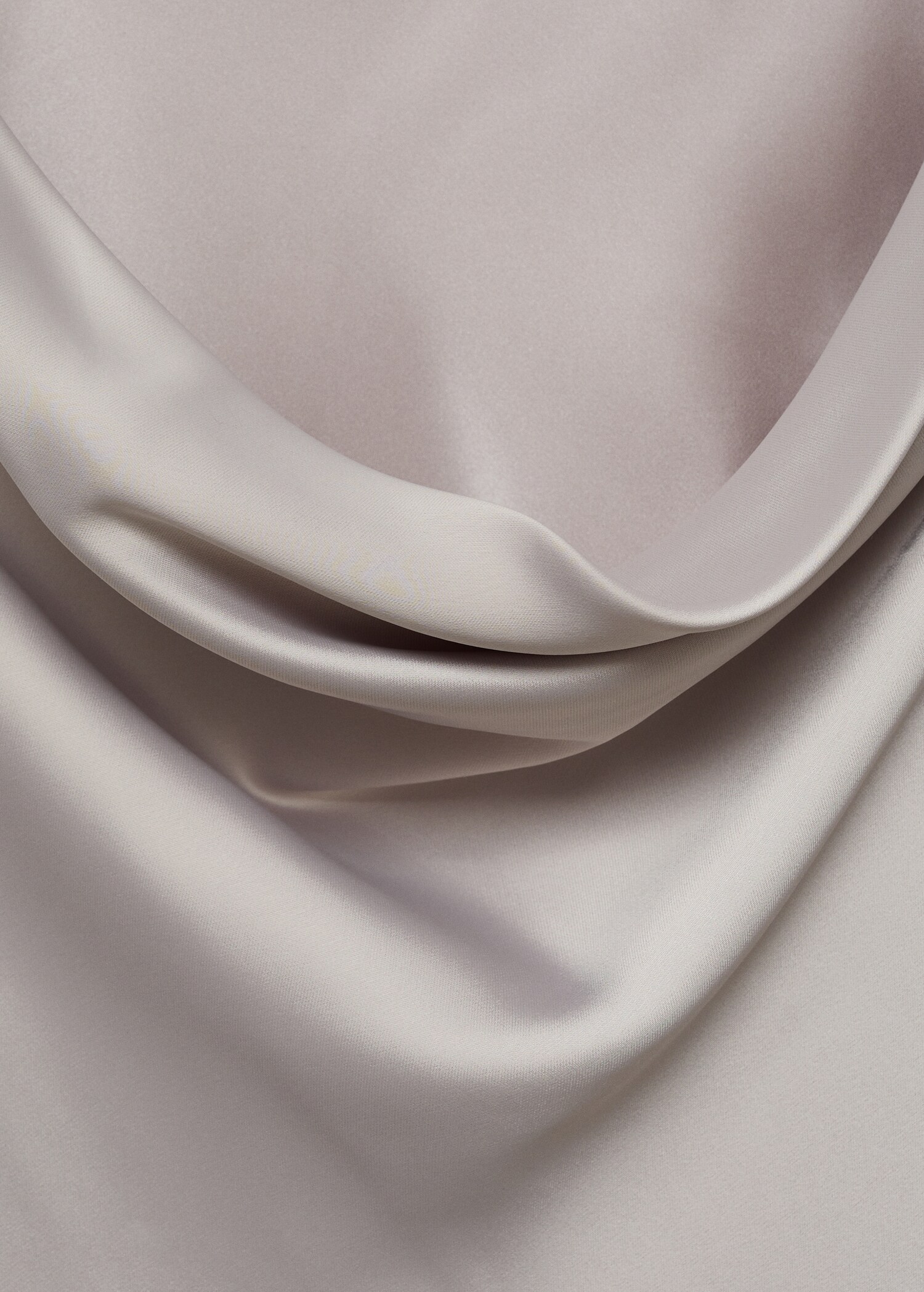 Satiniertes Kleid mit drapiertem Ausschnitt - Detail des Artikels 8