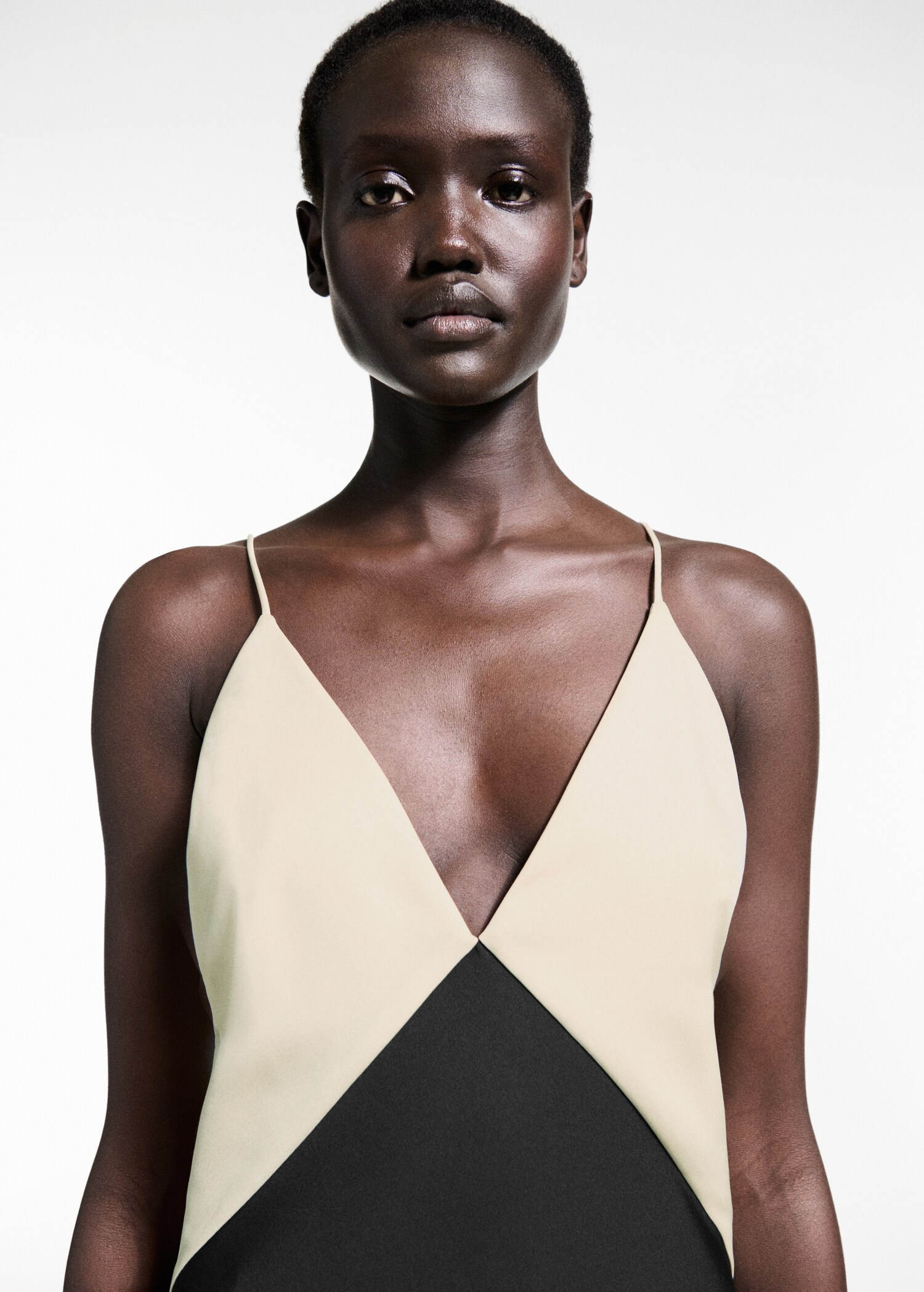 Two-tone lingerie dress - Details of the article 1