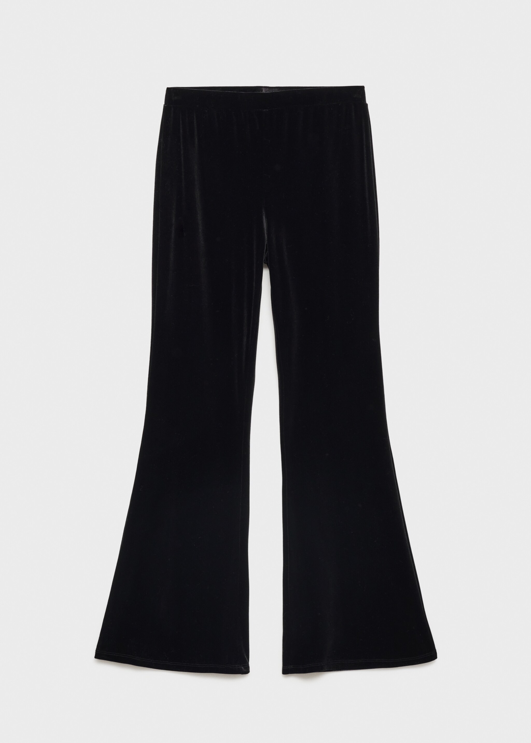 Pantalón flare terciopelo - Artículo sin modelo, Negro. Ref: 77059066-00.