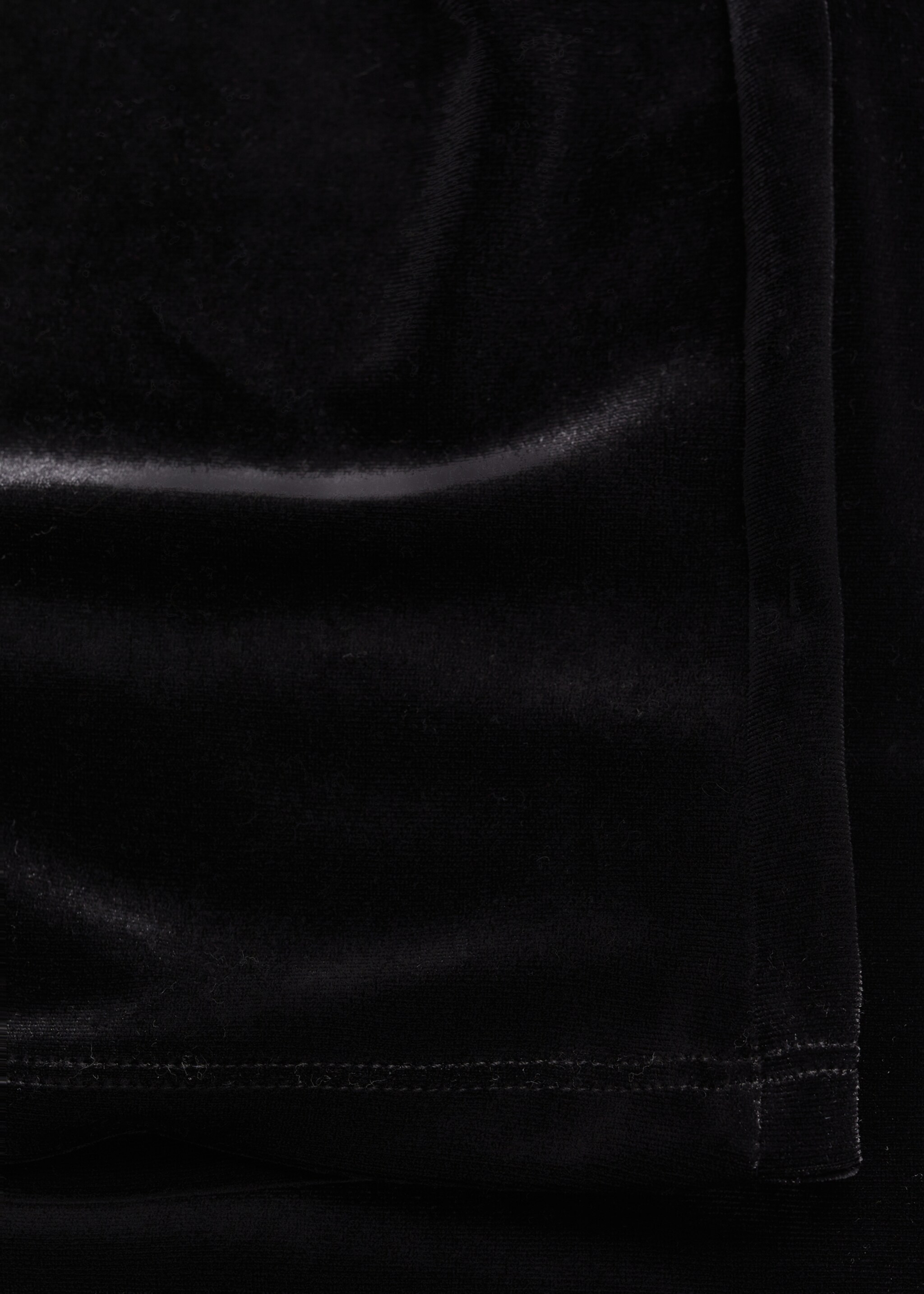 Pantalón flare terciopelo - Detalle del artículo 8, Negro. Ref: 77059066-00.