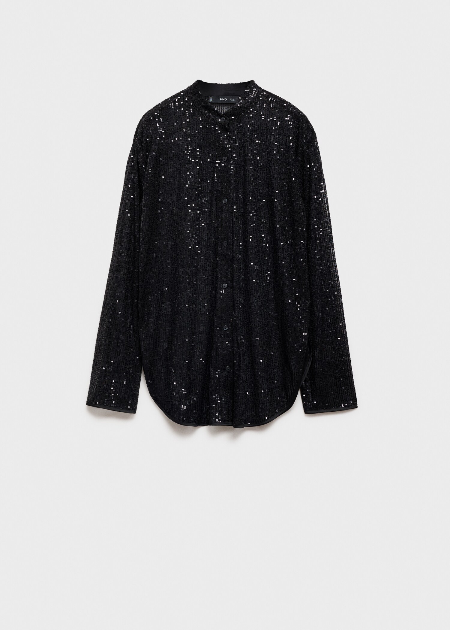 Semi-transparent sequined shirt - Article without model