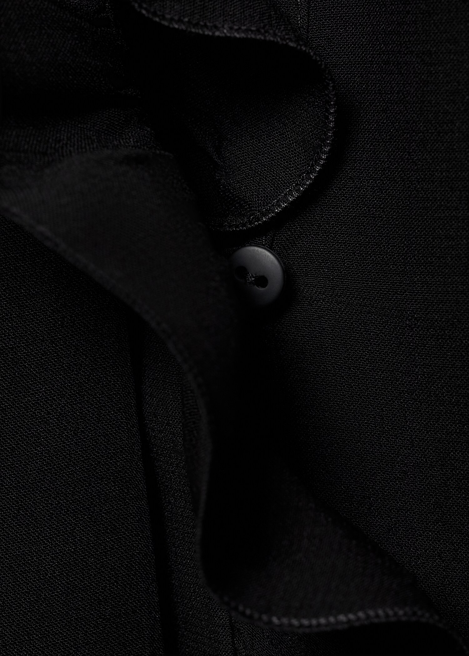 Turtleneck ruffled blouse - Details of the article 0
