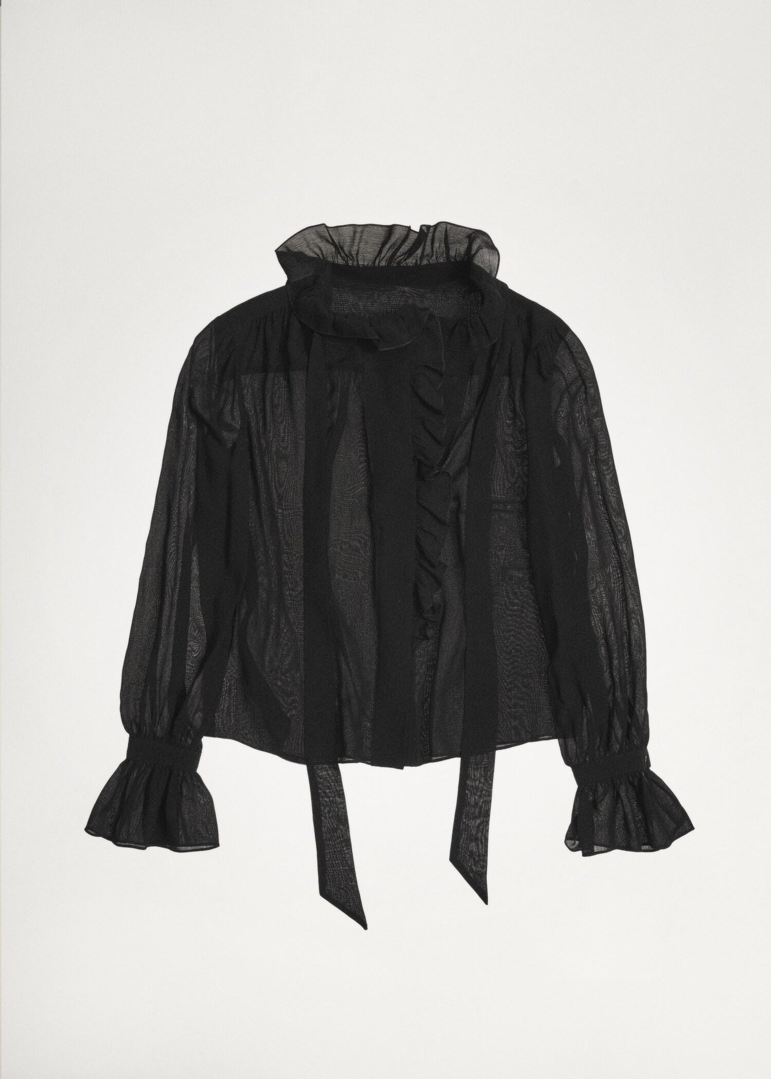 Turtleneck ruffled blouse - Details of the article 6