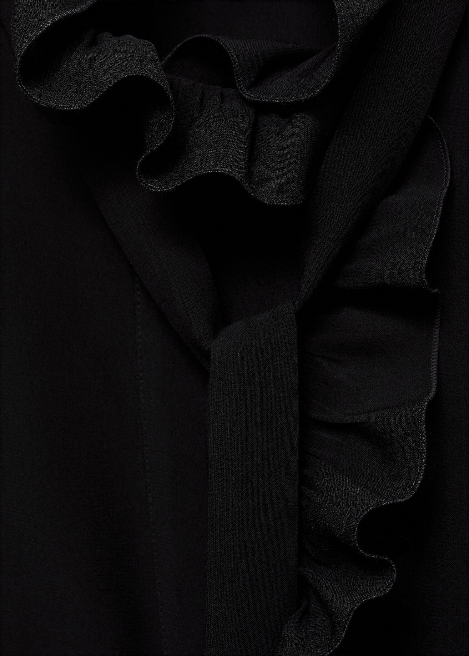 Turtleneck ruffled blouse - Details of the article 8