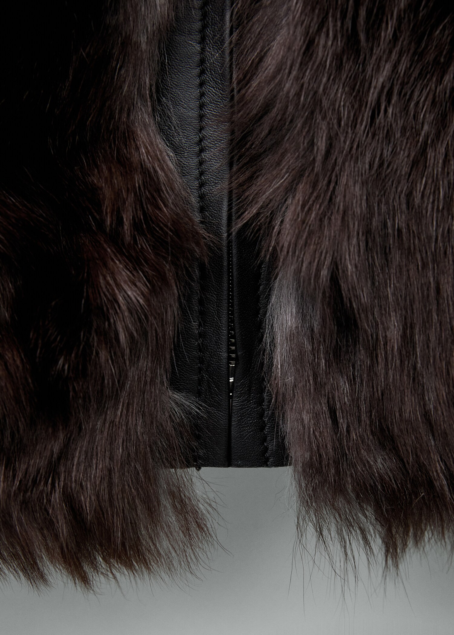 100% leather fur jacket - Details of the article 0