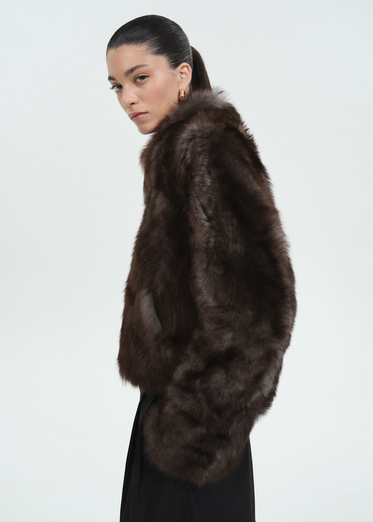 100% leather fur jacket - Details of the article 2